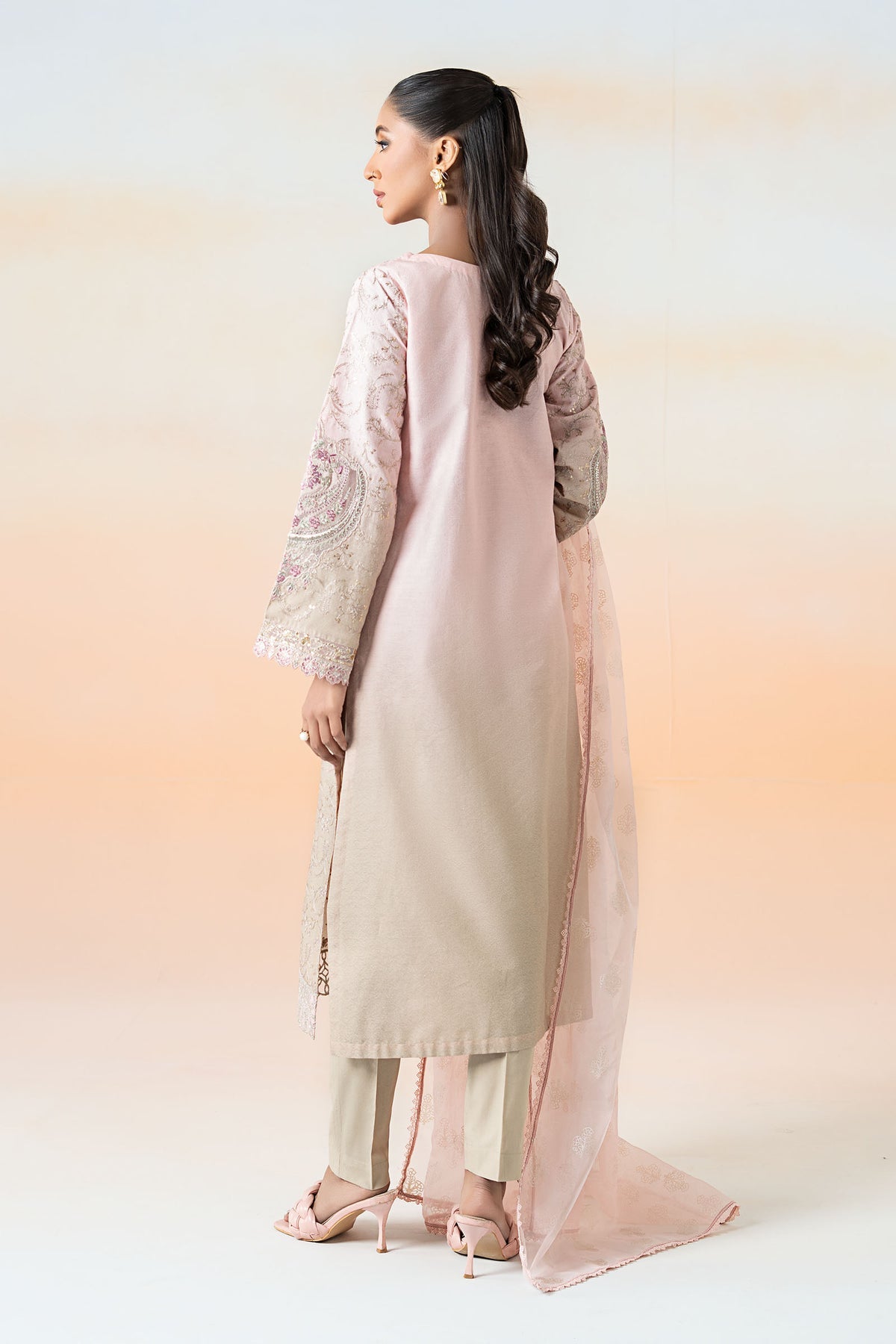 Maria B | Casual Pret 25 | DW-EF25-13 -  Maria B Ladies Clothes - Original Designer Dress - House of Maryam