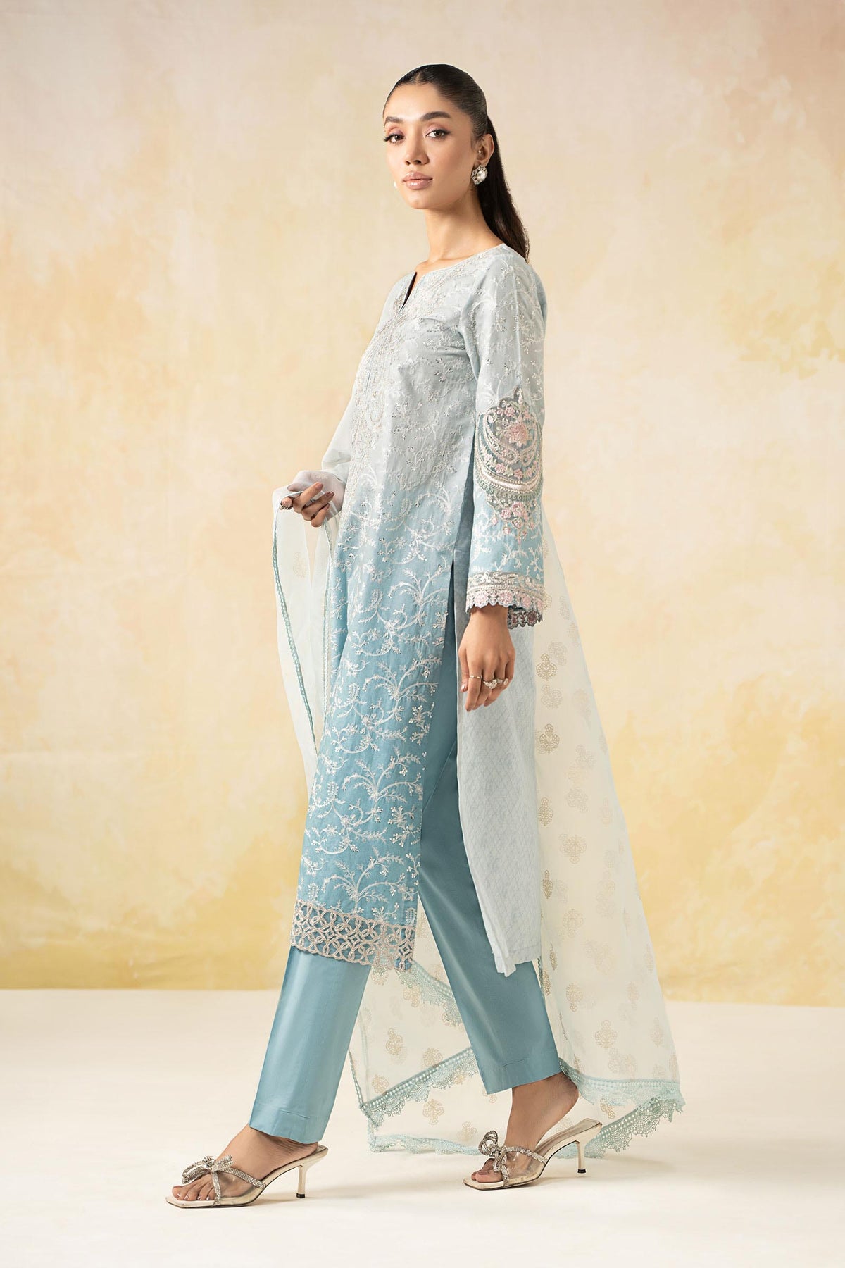 Maria B | Formal Wears | DW-EF25-13 -  Maria B Ladies Clothes - Original Designer Dress - House of Maryam