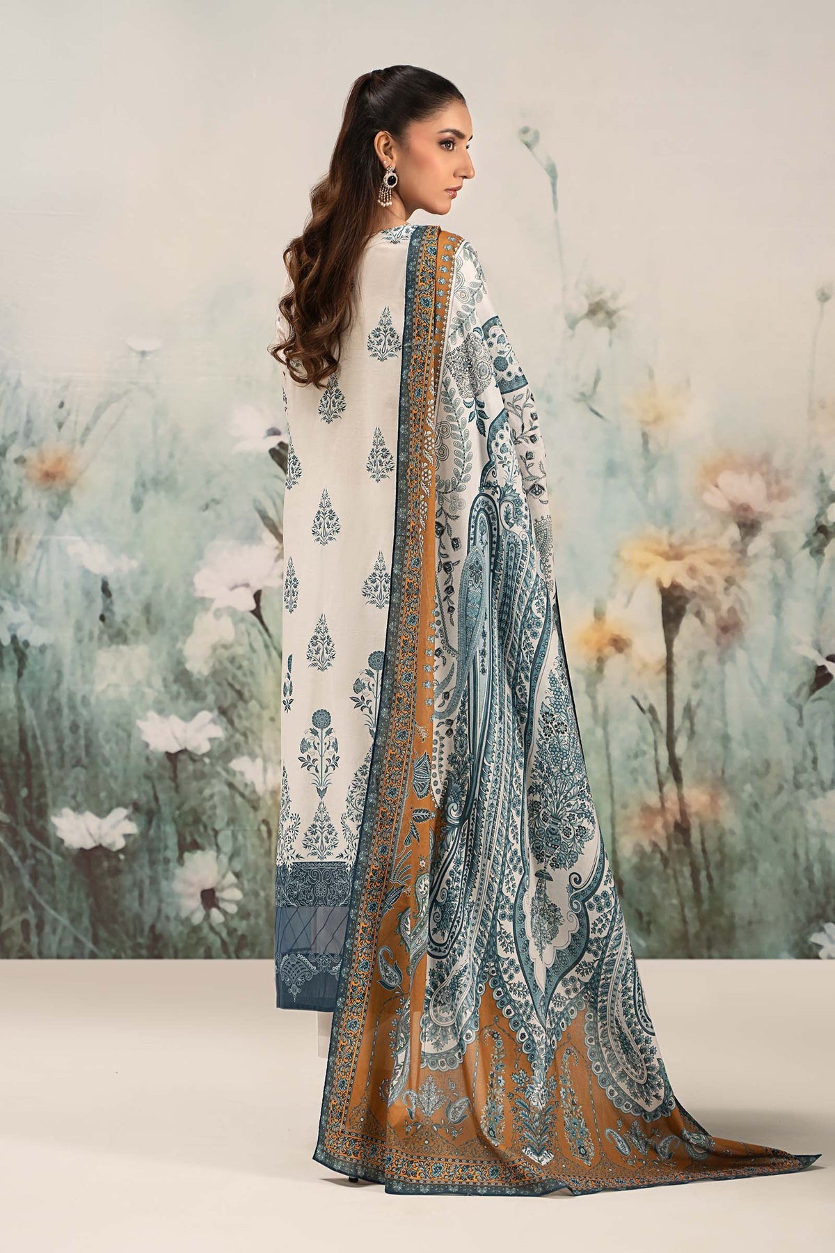 Maria B | Casual Pret 25 | DW-EF25-14 -  Maria B Ladies Clothes - Original Designer Dress - House of Maryam