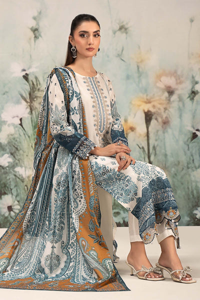 Maria B | Casual Pret 25 | DW-EF25-14 -  Maria B Ladies Clothes - Original Designer Dress - House of Maryam