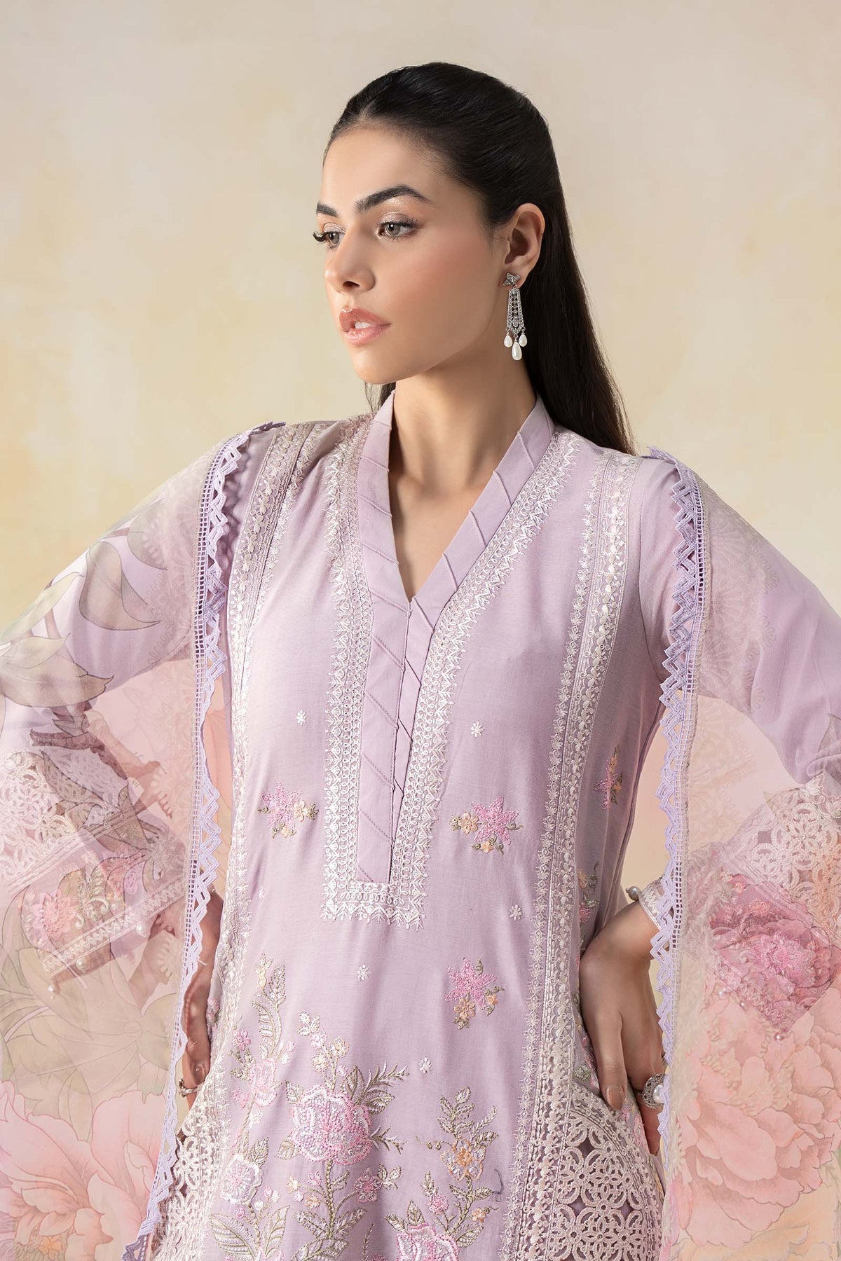 Maria B | Formal Wears | DW-EF25-151 -  Maria B Ladies Clothes - Original Designer Dress - House of Maryam