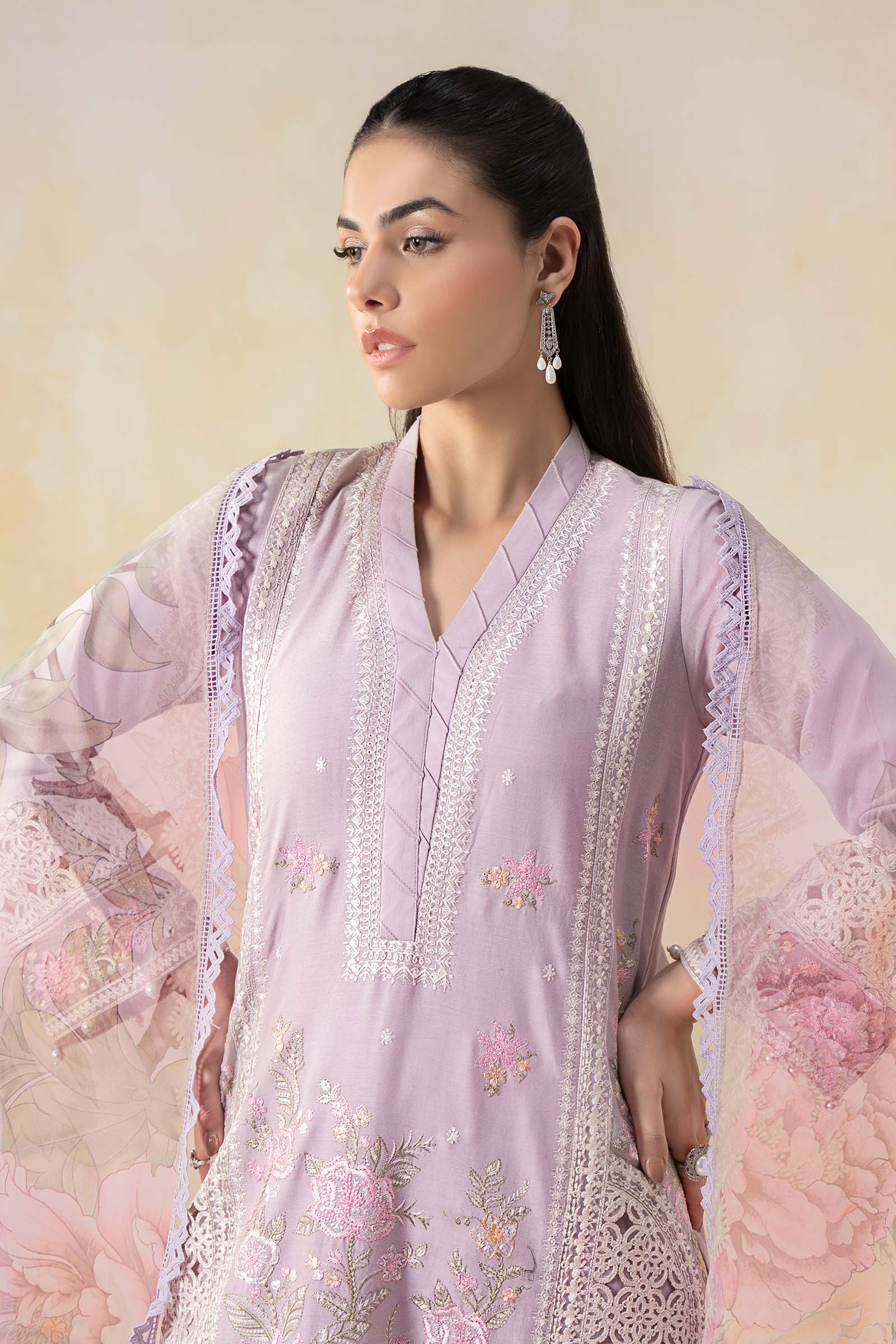 Maria B | Luxury Pret 25 | DW-EF25-151 -  Maria B Ladies Clothes - Original Designer Dress - House of Maryam