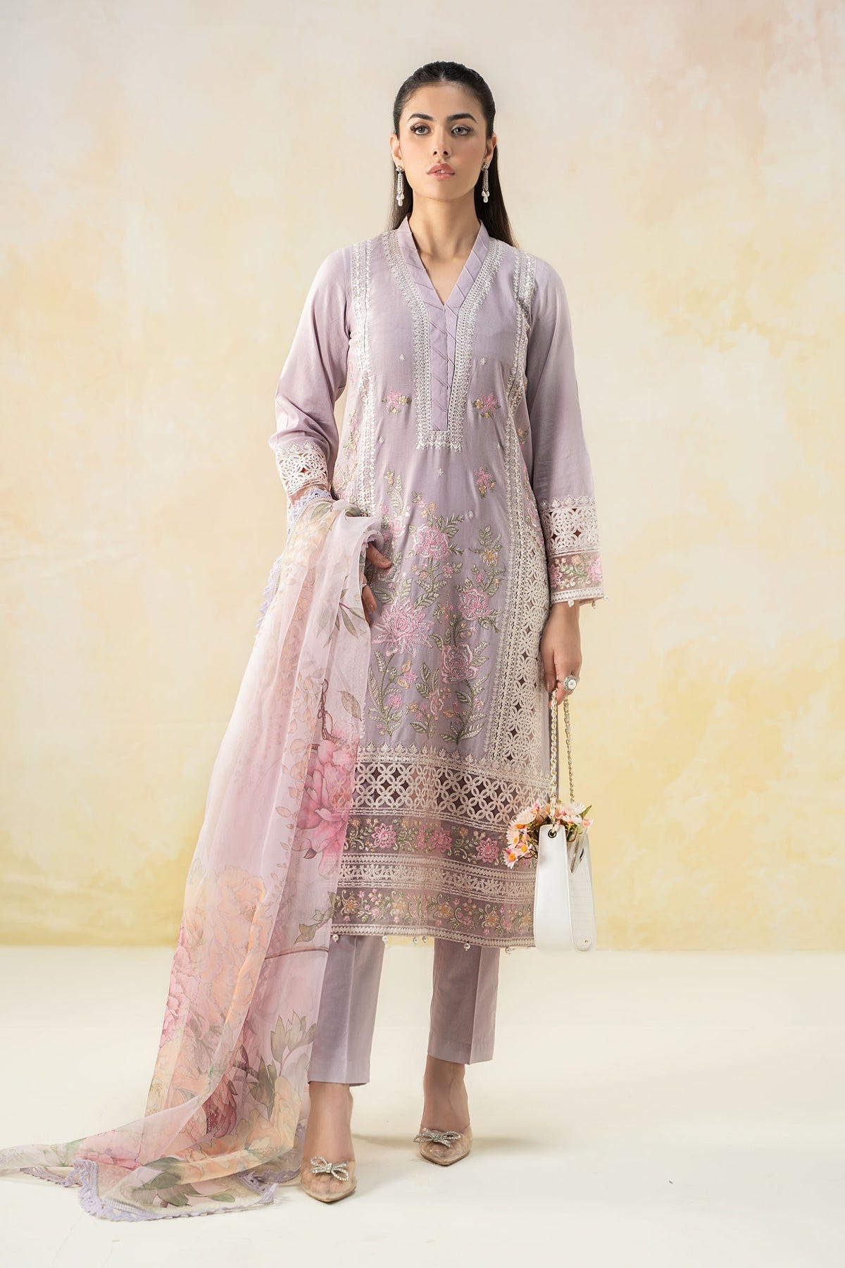 Maria B | Formal Wears | DW-EF25-151 -  Maria B Ladies Clothes - Original Designer Dress - House of Maryam