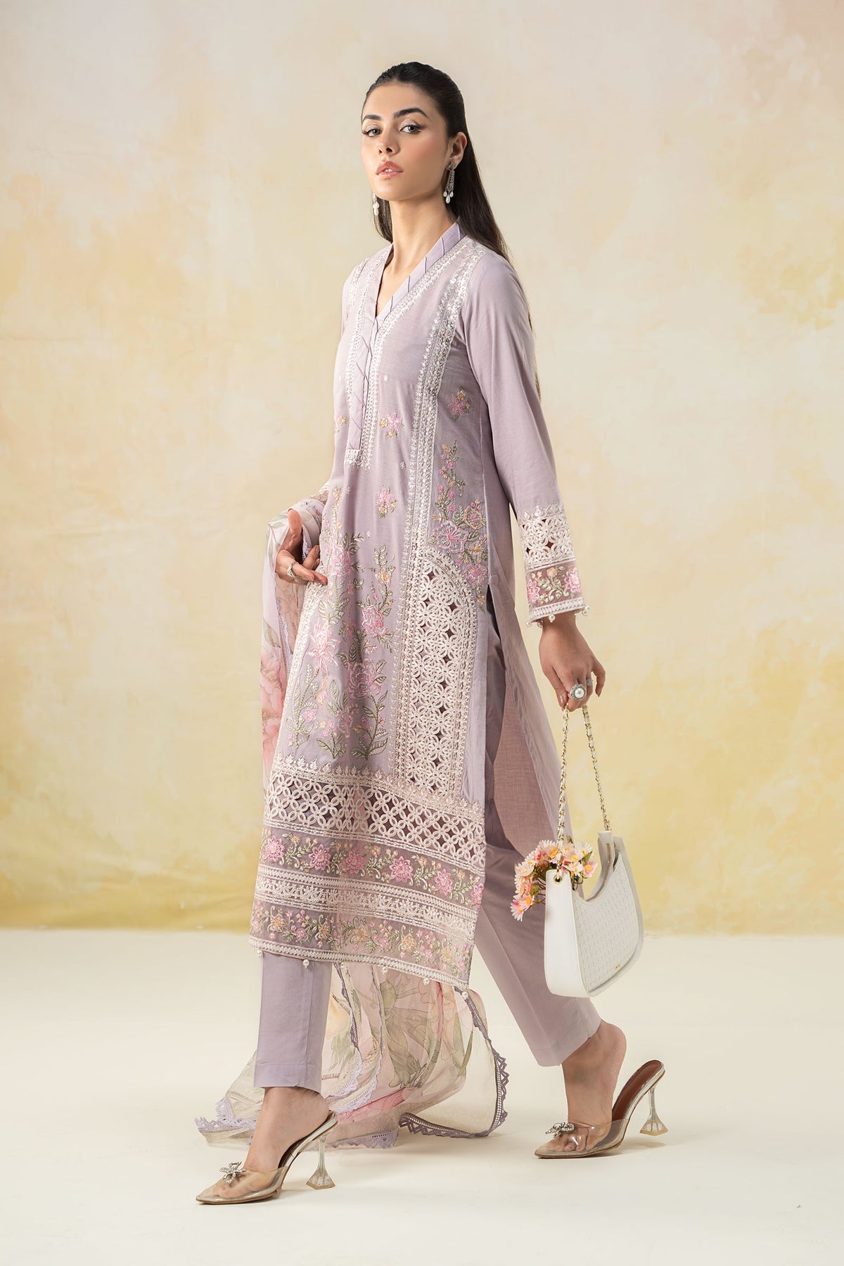 Maria B | Formal Wears | DW-EF25-151 -  Maria B Ladies Clothes - Original Designer Dress - House of Maryam