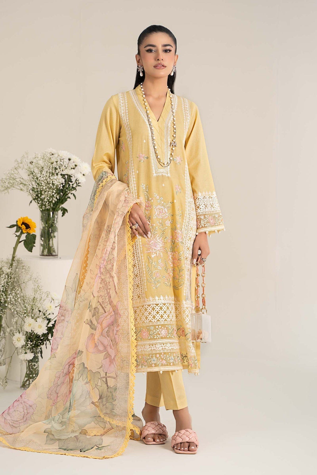 Maria B | Casual Pret 25 | DW-EF25-151 -  Maria B Ladies Clothes - Original Designer Dress - House of Maryam