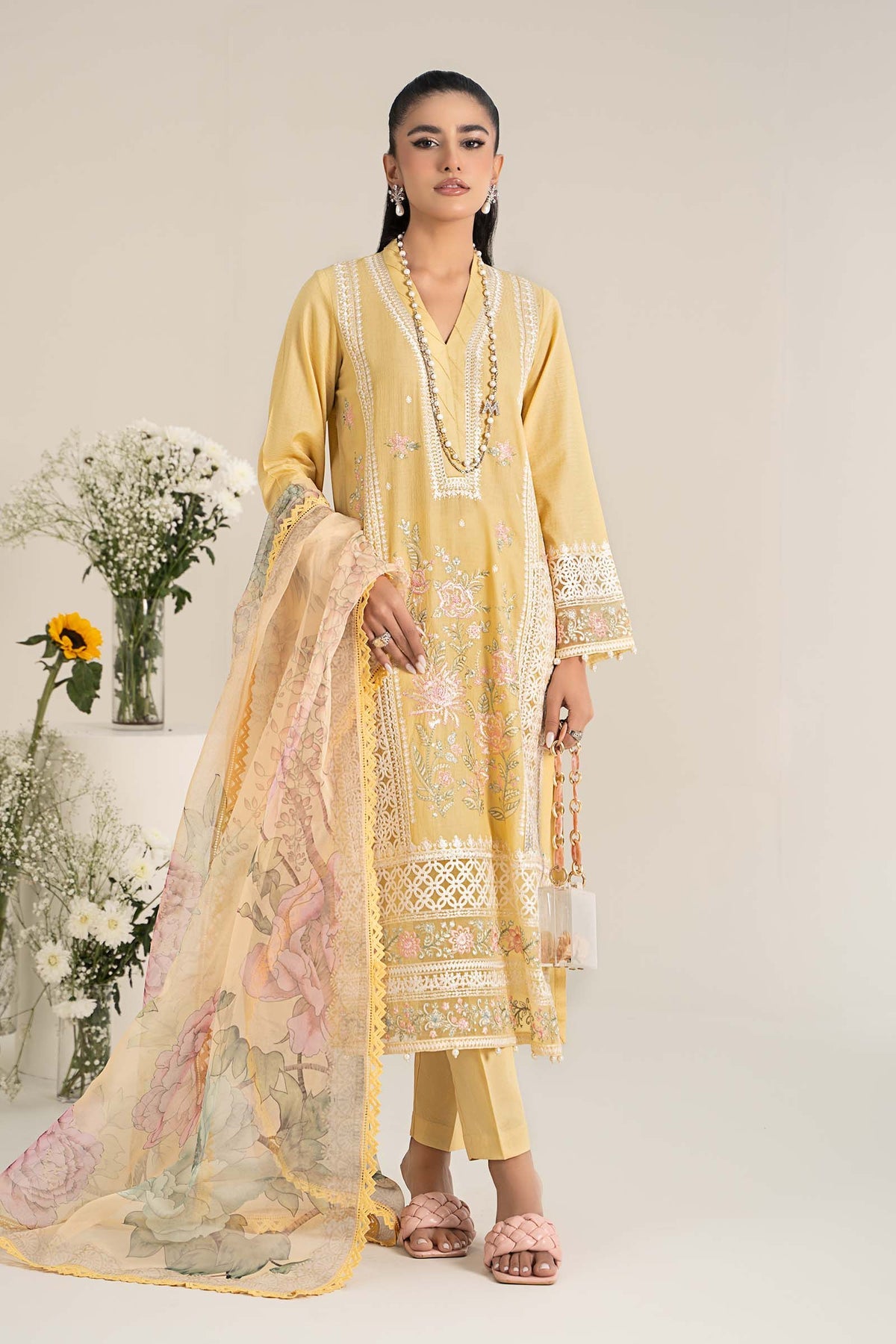 Maria B | Casual Pret 25 | DW-EF25-151 -  Maria B Ladies Clothes - Original Designer Dress - House of Maryam