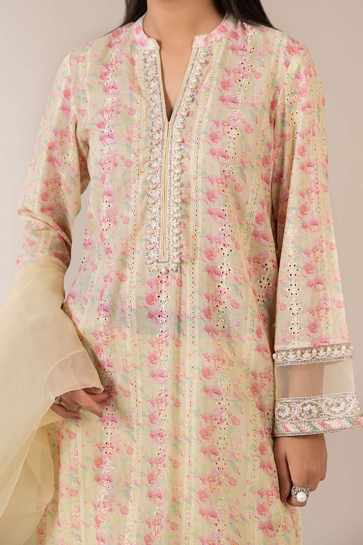 Maria B | Luxury Pret 25 | DW-EF25-18 -  Maria B Ladies Clothes - Original Designer Dress - House of Maryam
