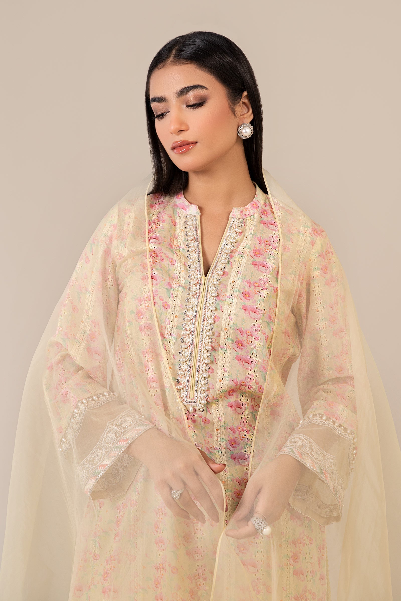 Maira B | Ready to Wear | DW-EF25-18 -  Maria B Luxury Pret -  House of Maryam