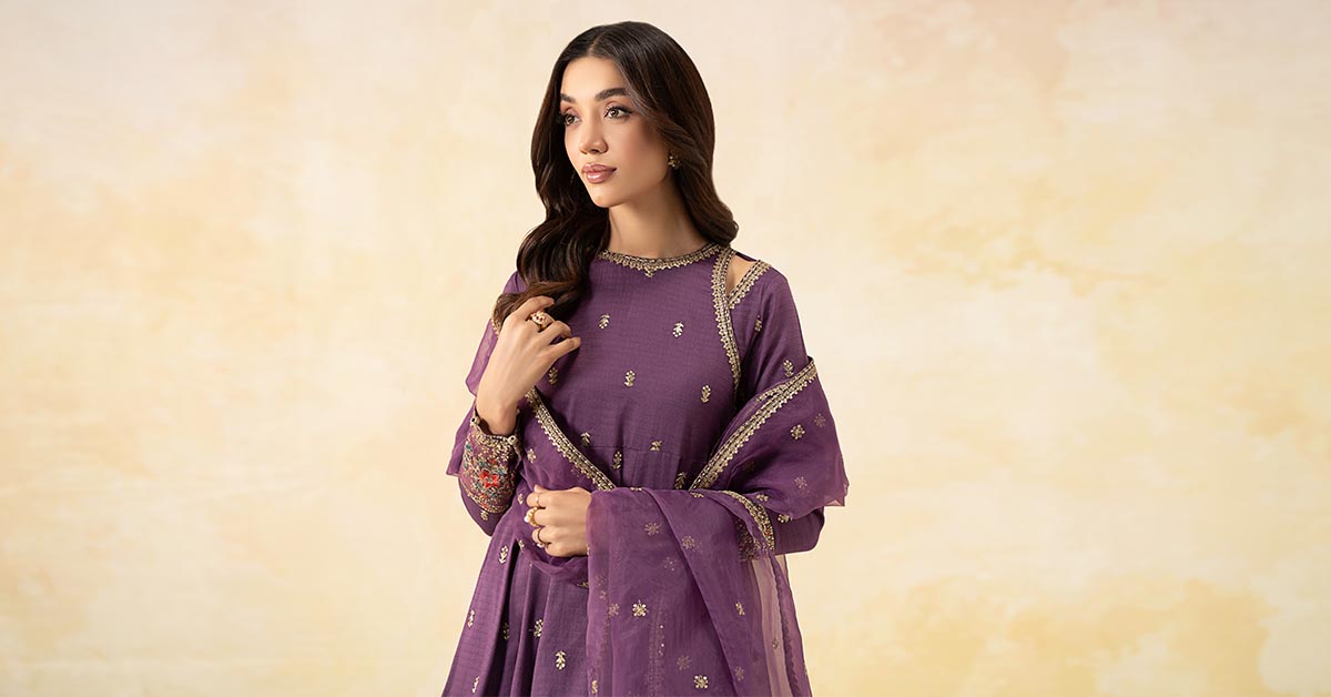 Maira B | Ready to Wear | DW-EF25-19 -  Maria B Luxury Pret -  House of Maryam
