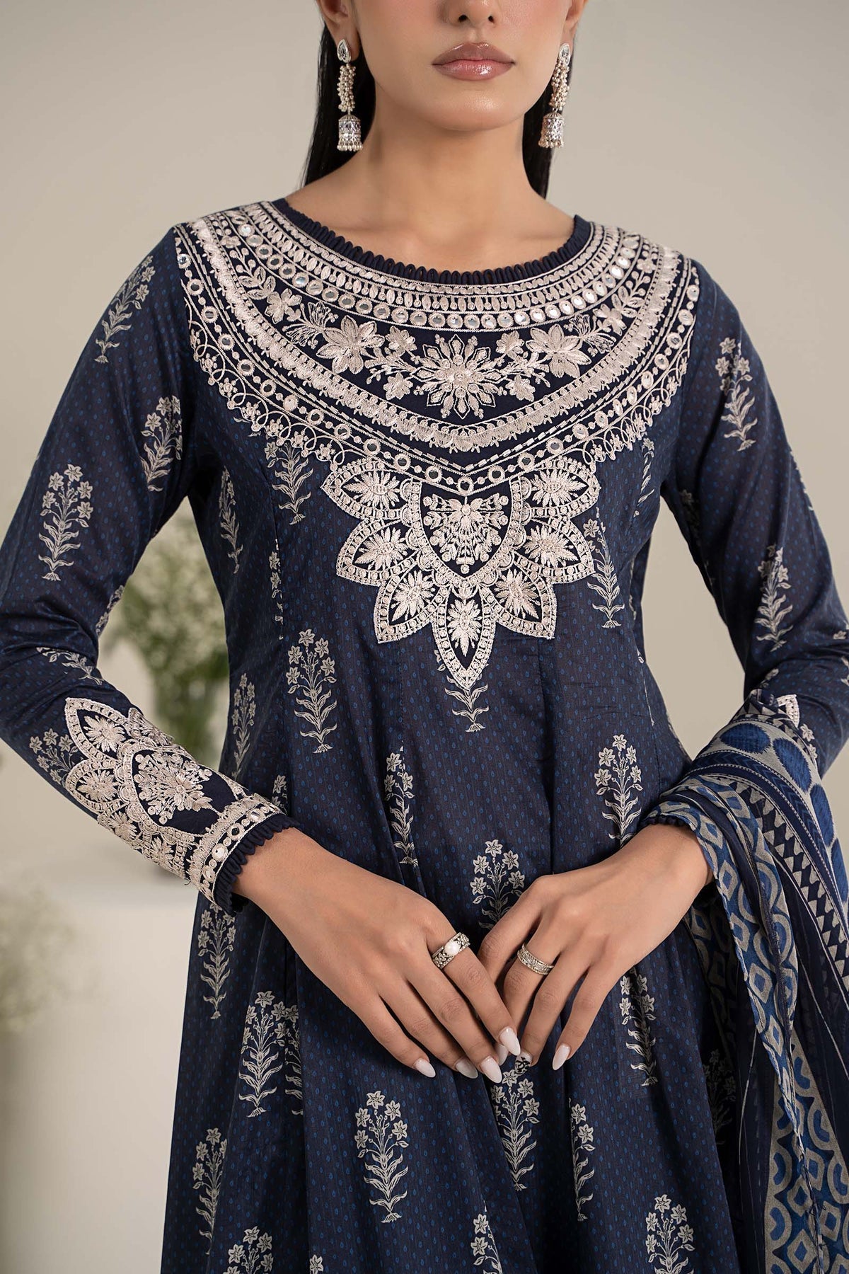 Maria B | Formal Wears | DW-EF25-22 -  Maria B Ladies Clothes - Original Designer Dress - House of Maryam