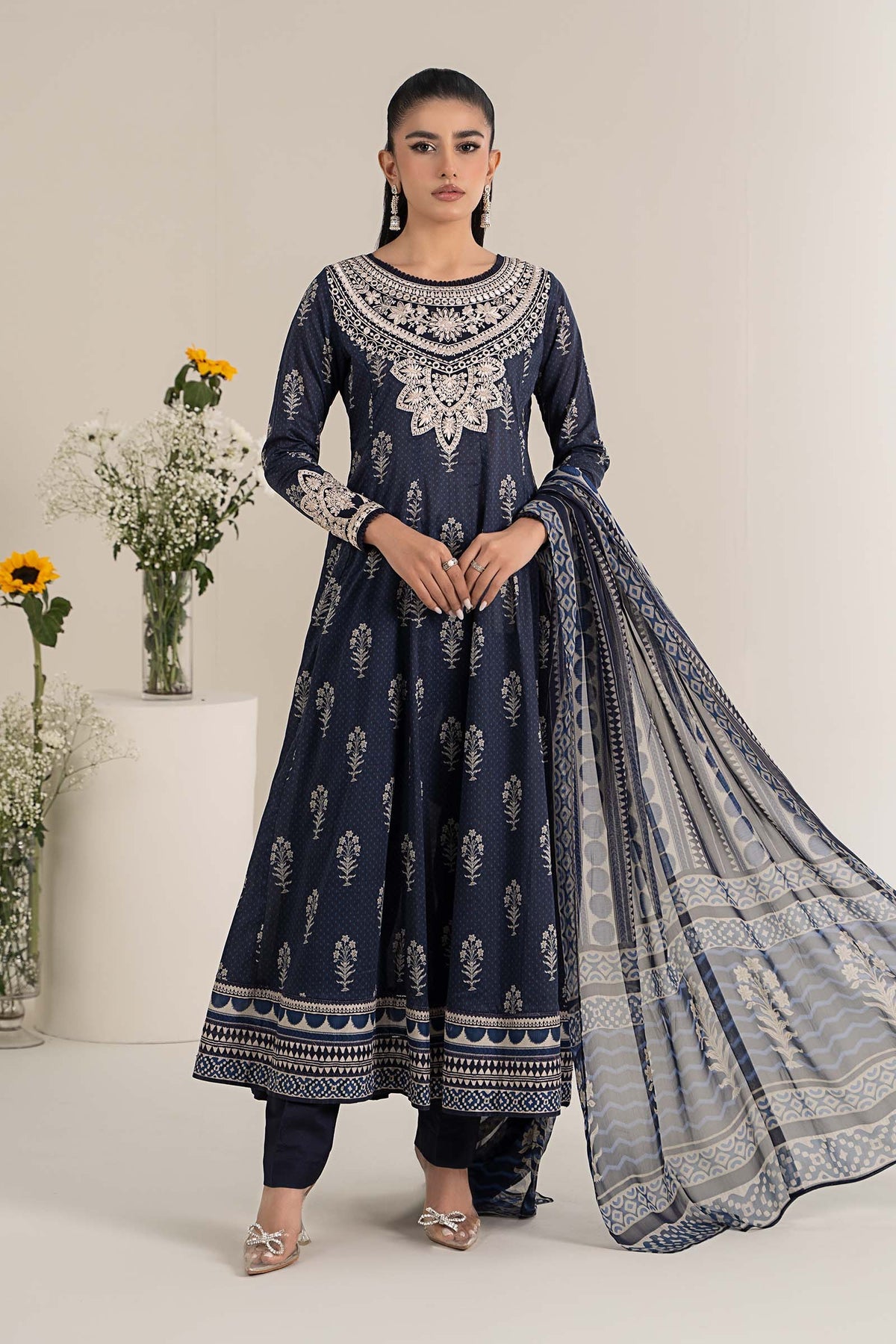 Maria B | Formal Wears | DW-EF25-22 -  Maria B Ladies Clothes - Original Designer Dress - House of Maryam