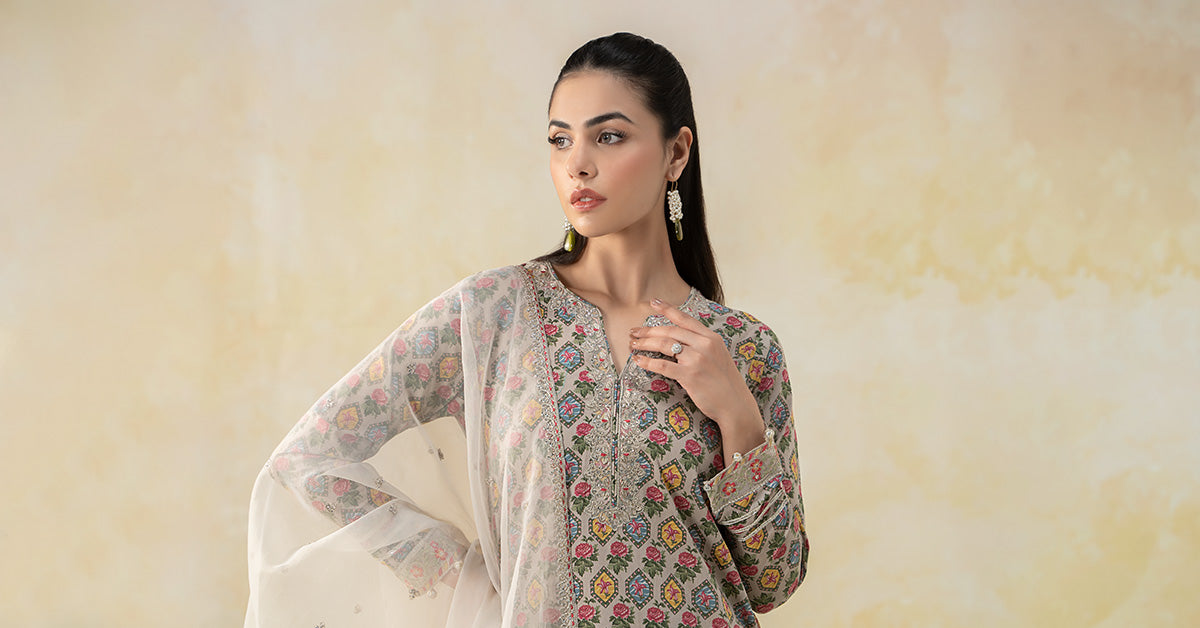 Maira B | Ready to Wear | DW-EF25-25 -  Maria B Luxury Pret -  House of Maryam