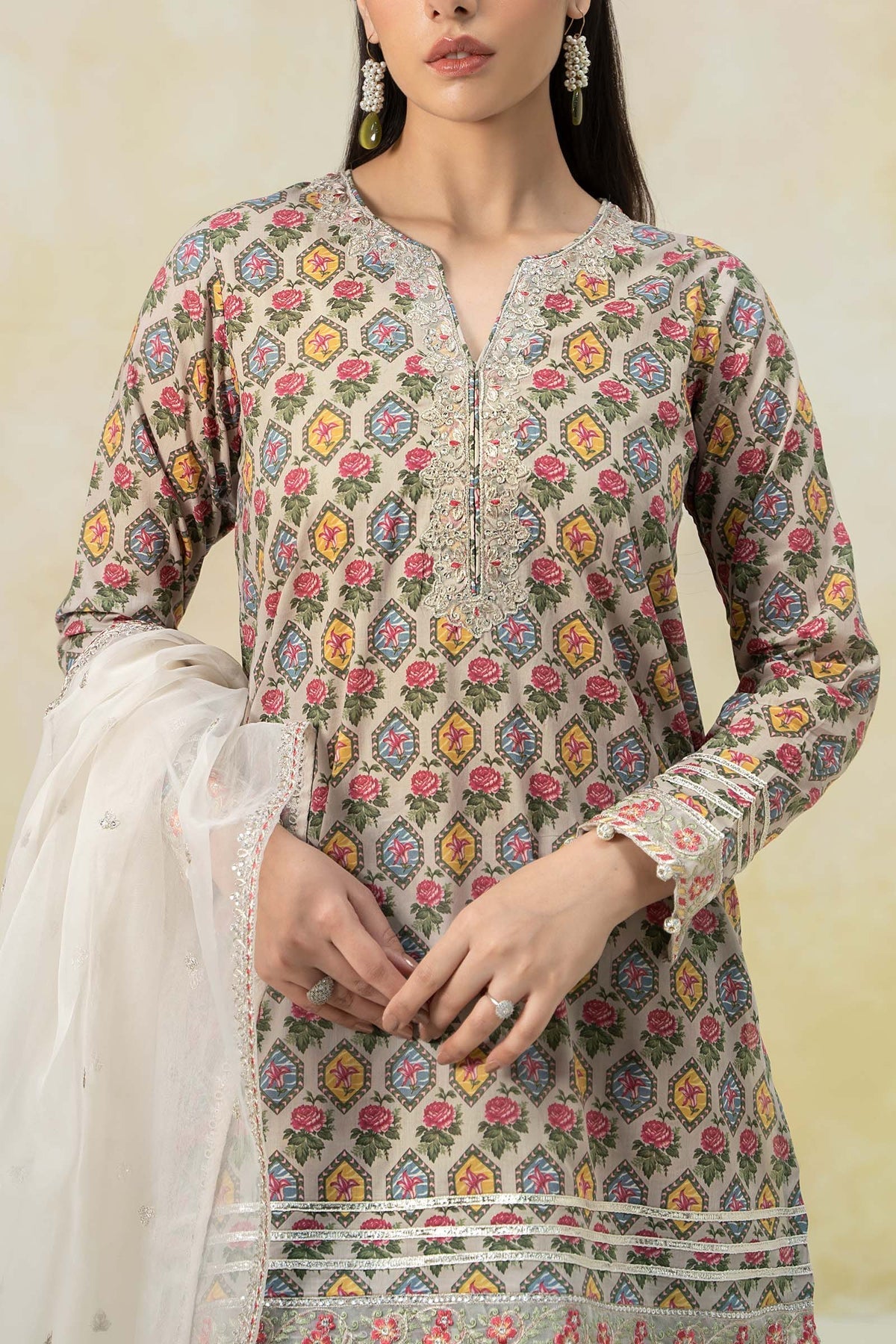 Maria B | Formal Wears | DW-EF25-25 -  Maria B Ladies Clothes - Original Designer Dress - House of Maryam