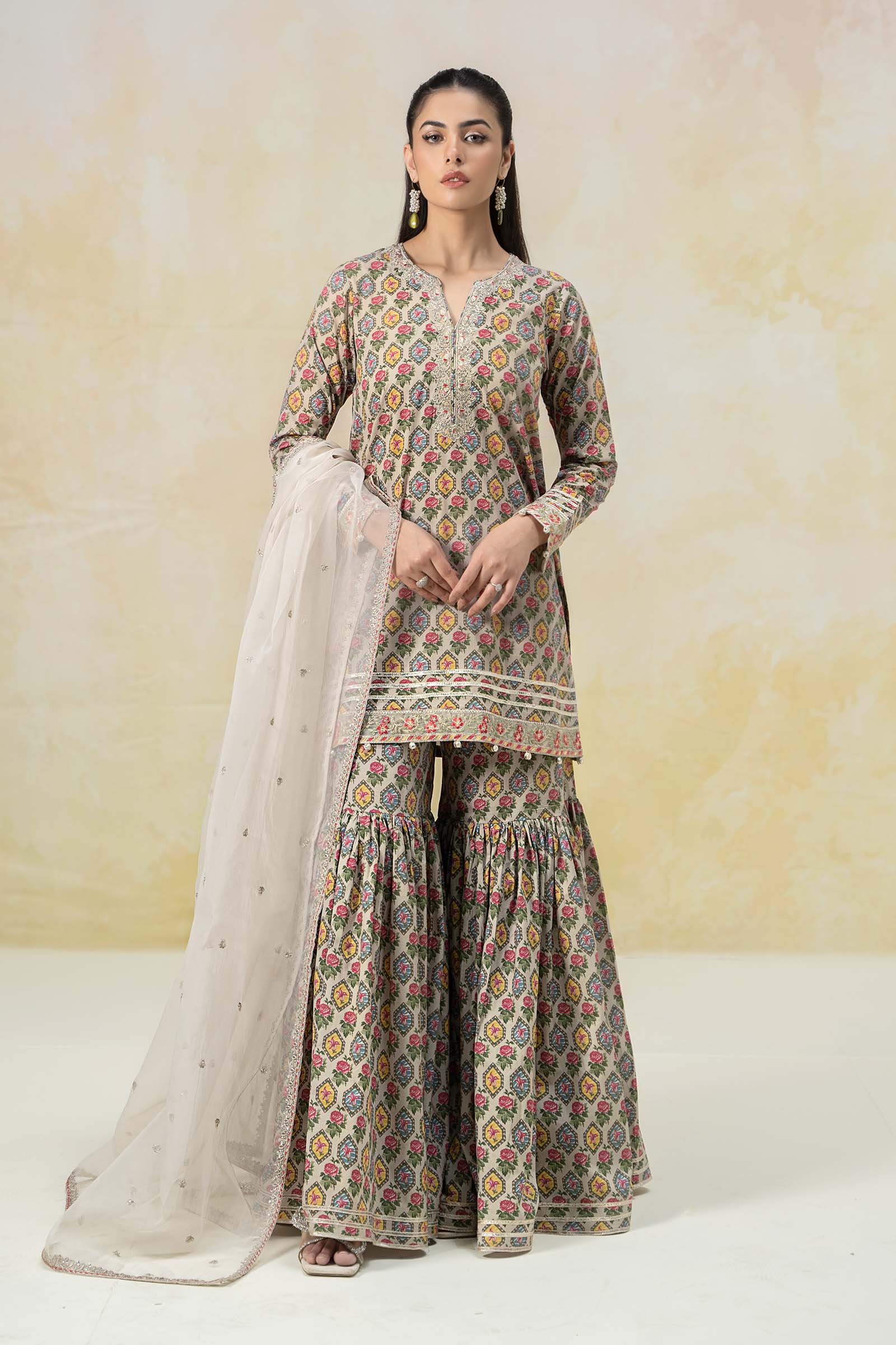 Maria B | Luxury Pret 25 | DW-EF25-25 -  Maria B Ladies Clothes - Original Designer Dress - House of Maryam
