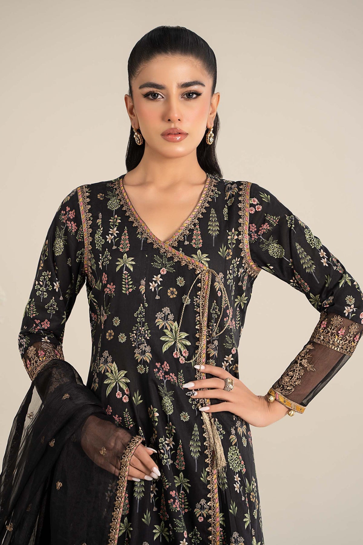 Maria B | Casual Pret 25 | DW-EF25-26 -  Maria B Ladies Clothes - Original Designer Dress - House of Maryam