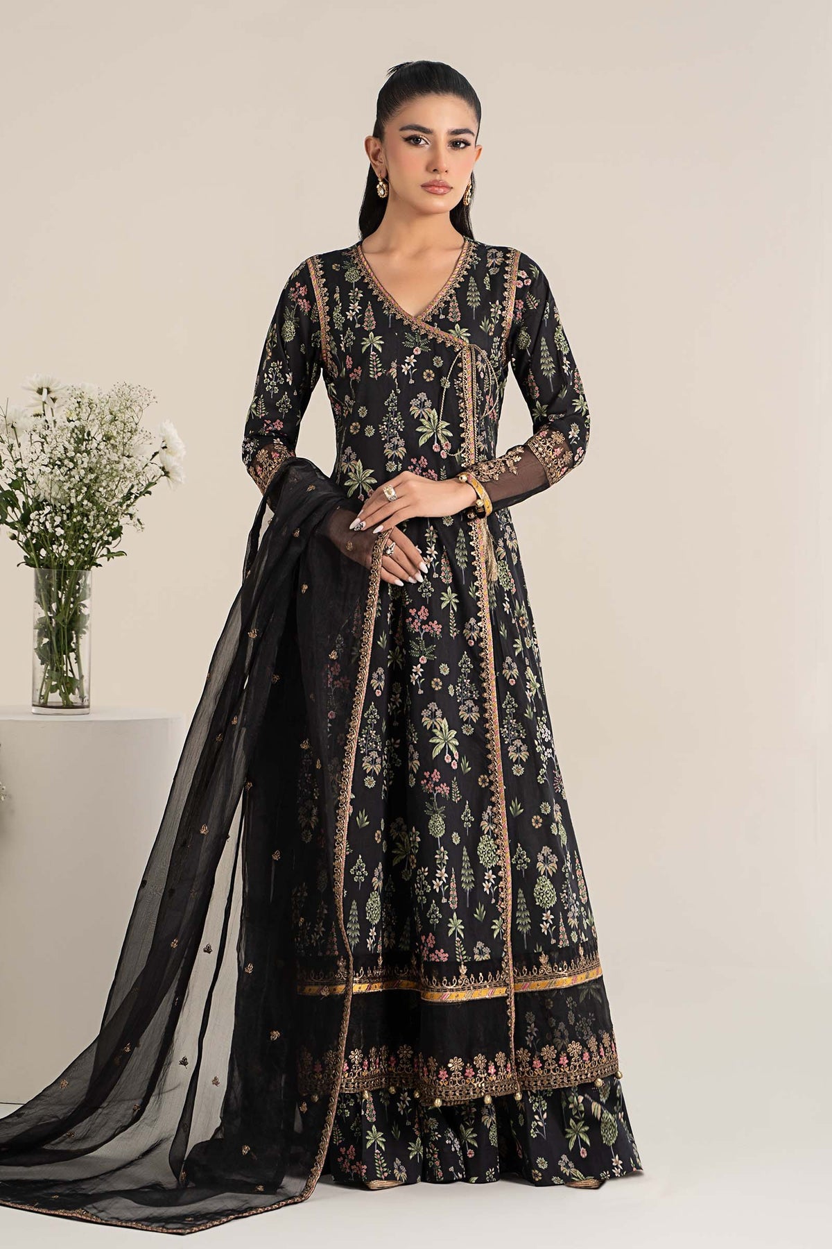 Maria B | Casual Pret 25 | DW-EF25-26 -  Maria B Ladies Clothes - Original Designer Dress - House of Maryam