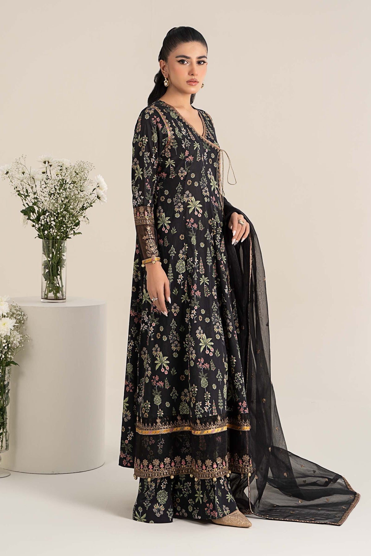 Maria B | Casual Pret 25 | DW-EF25-26 -  Maria B Ladies Clothes - Original Designer Dress - House of Maryam