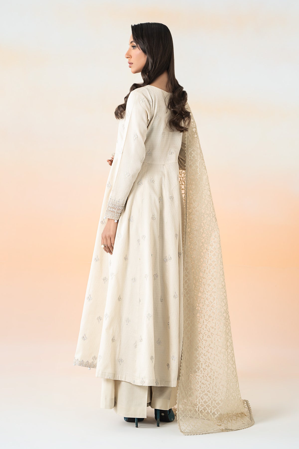 Maria B | Casual Pret 25 | DW-EF25-30 -  Maria B Ladies Clothes - Original Designer Dress - House of Maryam