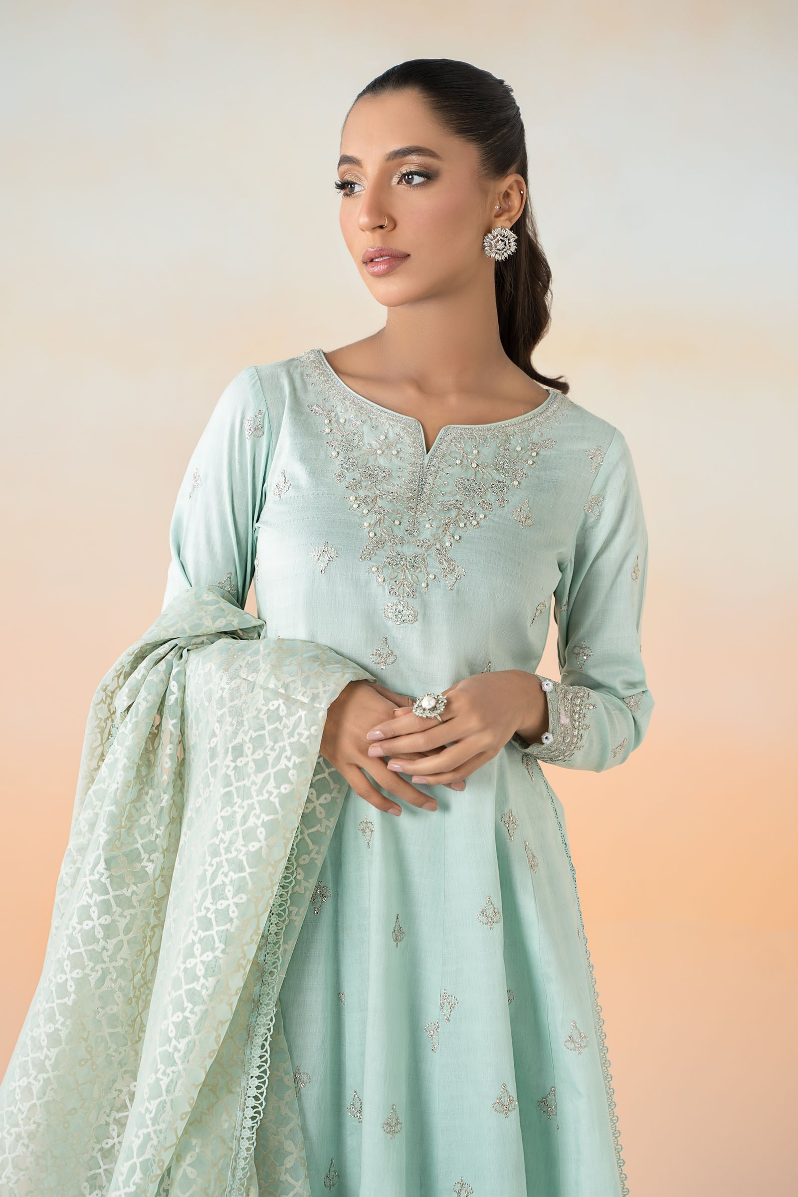 Maira B | Ready to Wear | DW-EF25-30 -  Maria B Luxury Pret -  House of Maryam