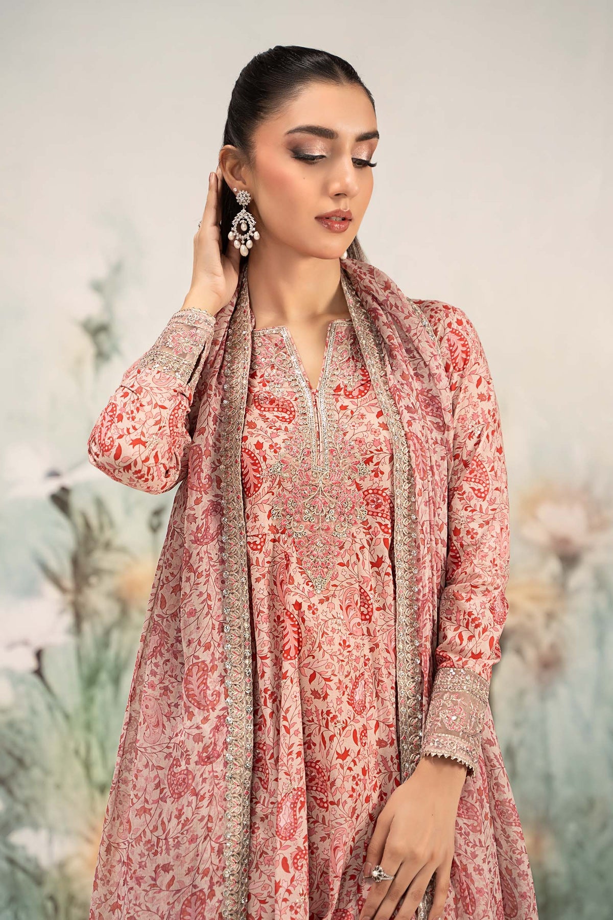 Maria B | Casual Pret 25 | DW-EF25-31 -  Maria B Ladies Clothes - Original Designer Dress - House of Maryam
