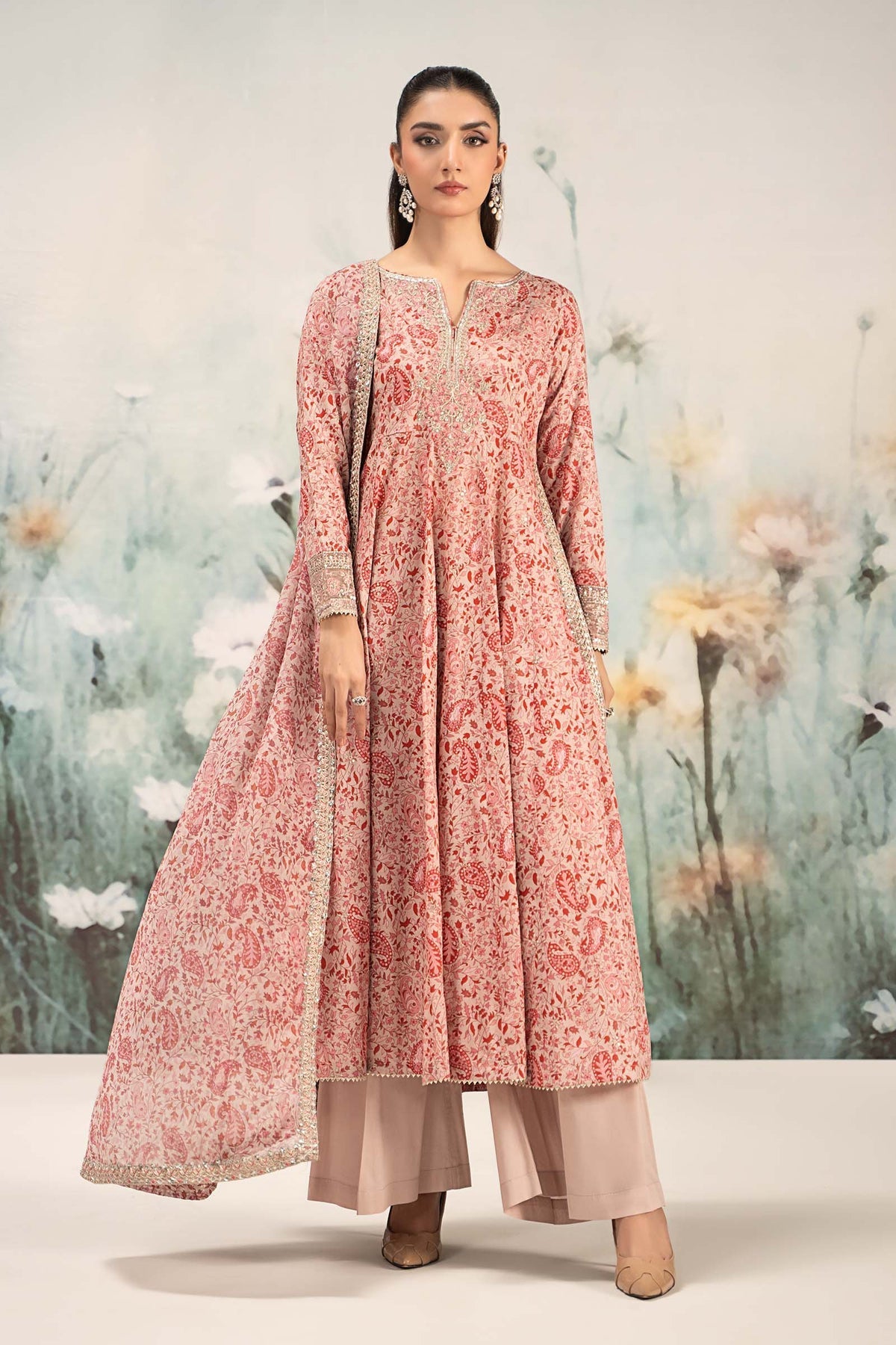 Maria B | Casual Pret 25 | DW-EF25-31 -  Maria B Ladies Clothes - Original Designer Dress - House of Maryam