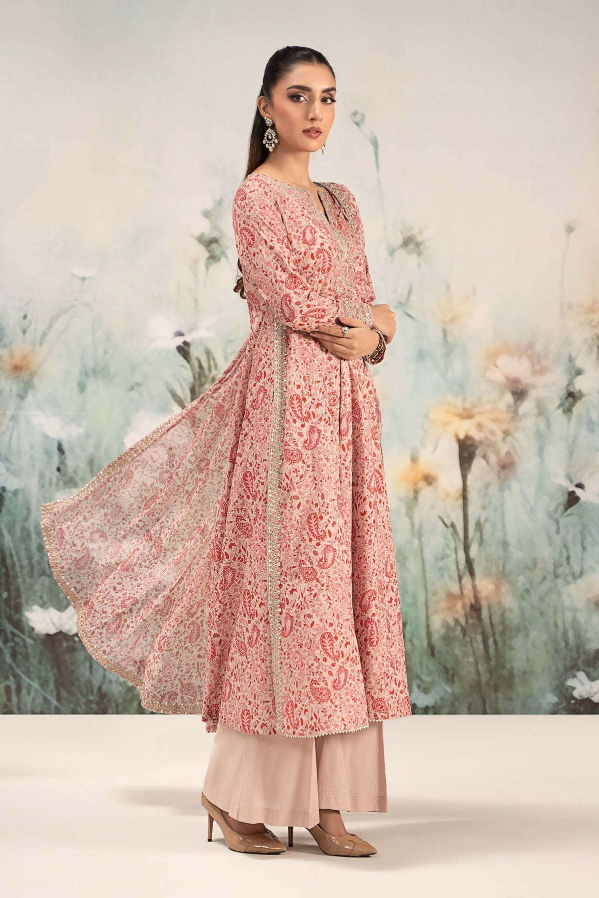 Maria B | Casual Pret 25 | DW-EF25-31 -  Maria B Ladies Clothes - Original Designer Dress - House of Maryam