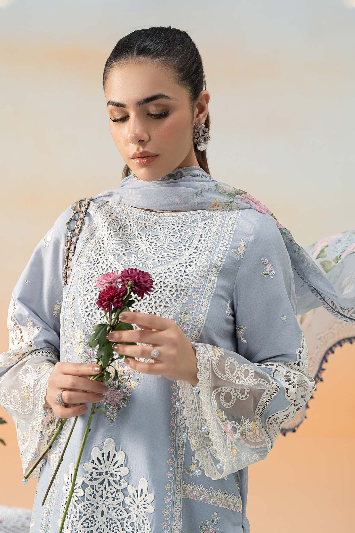 Maria B | Formal Wears | DW-EF25-35 -  Maria B Ladies Clothes - Original Designer Dress - House of Maryam