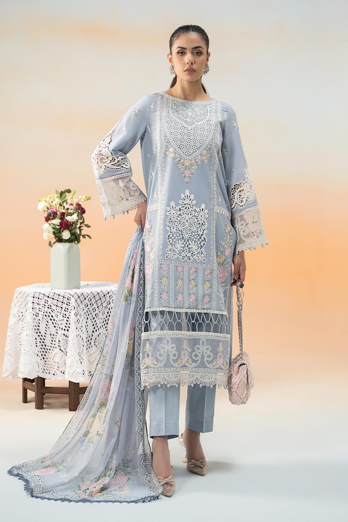 Maria B | Formal Wears | DW-EF25-35 -  Maria B Ladies Clothes - Original Designer Dress - House of Maryam
