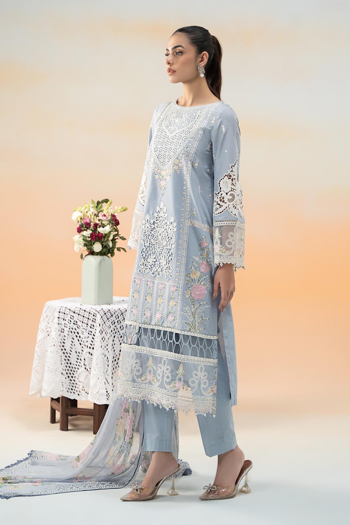 Maria B | Formal Wears | DW-EF25-35 -  Maria B Ladies Clothes - Original Designer Dress - House of Maryam