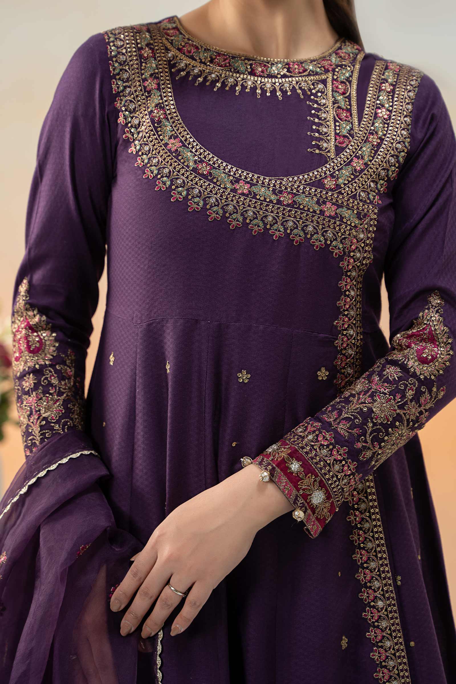 Maira B | Ready to Wear | DW-EF25-40 -  Maria B Luxury Pret -  House of Maryam