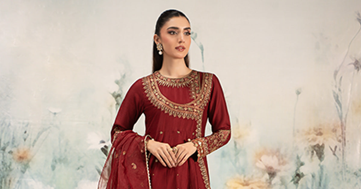 Maira B | Ready to Wear | DW-EF25-40 -  Maria B Luxury Pret -  House of Maryam