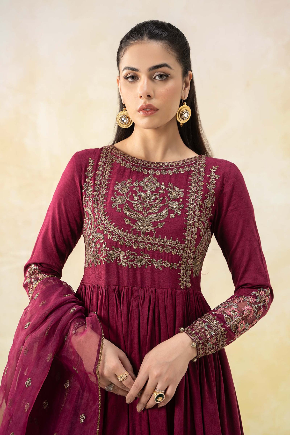 Maria B | Luxury Pret 25 | DW-EF25-43 -  Maria B Ladies Clothes - Original Designer Dress - House of Maryam