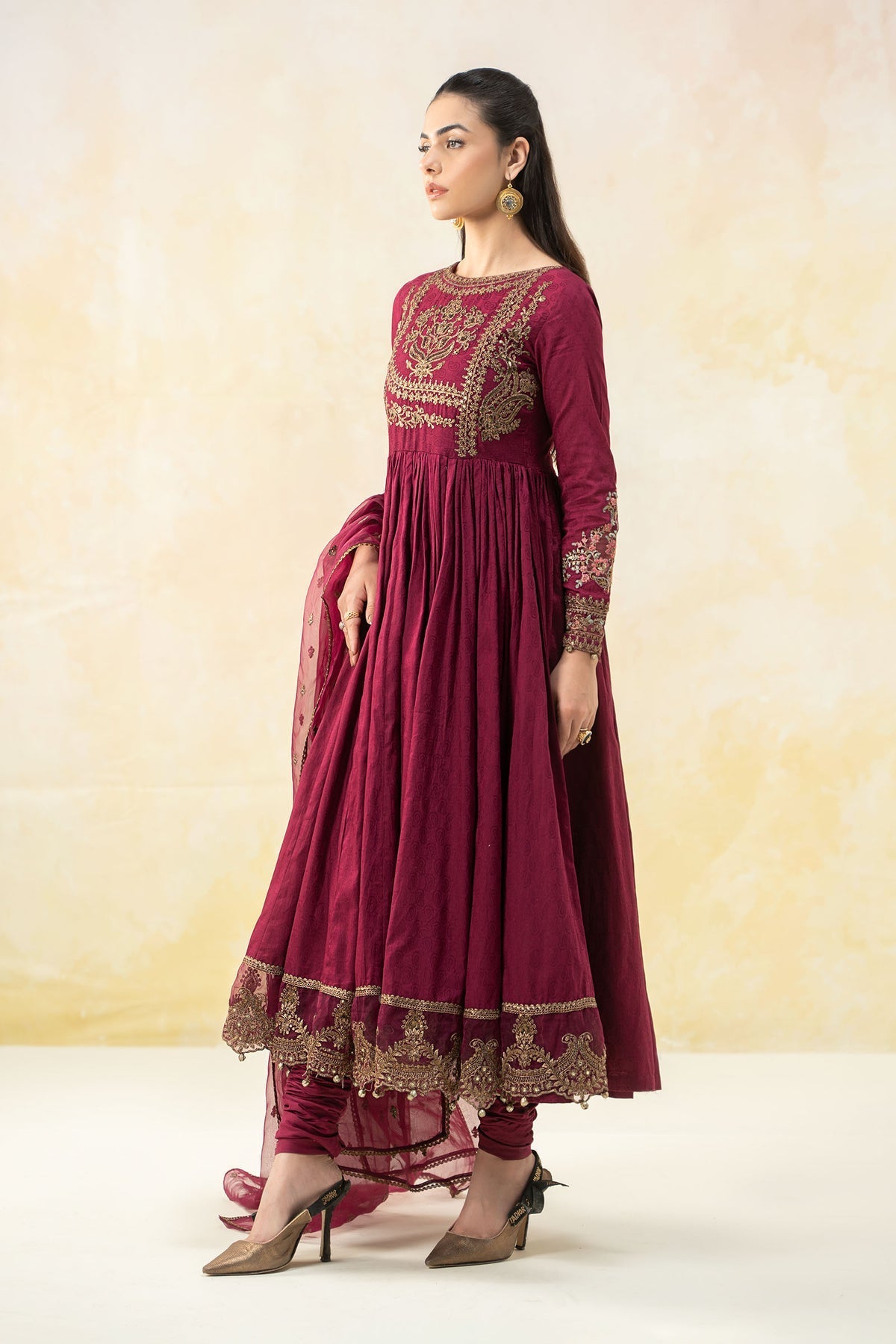 Maria B | Formal Wears | DW-EF25-43 -  Maria B Ladies Clothes - Original Designer Dress - House of Maryam