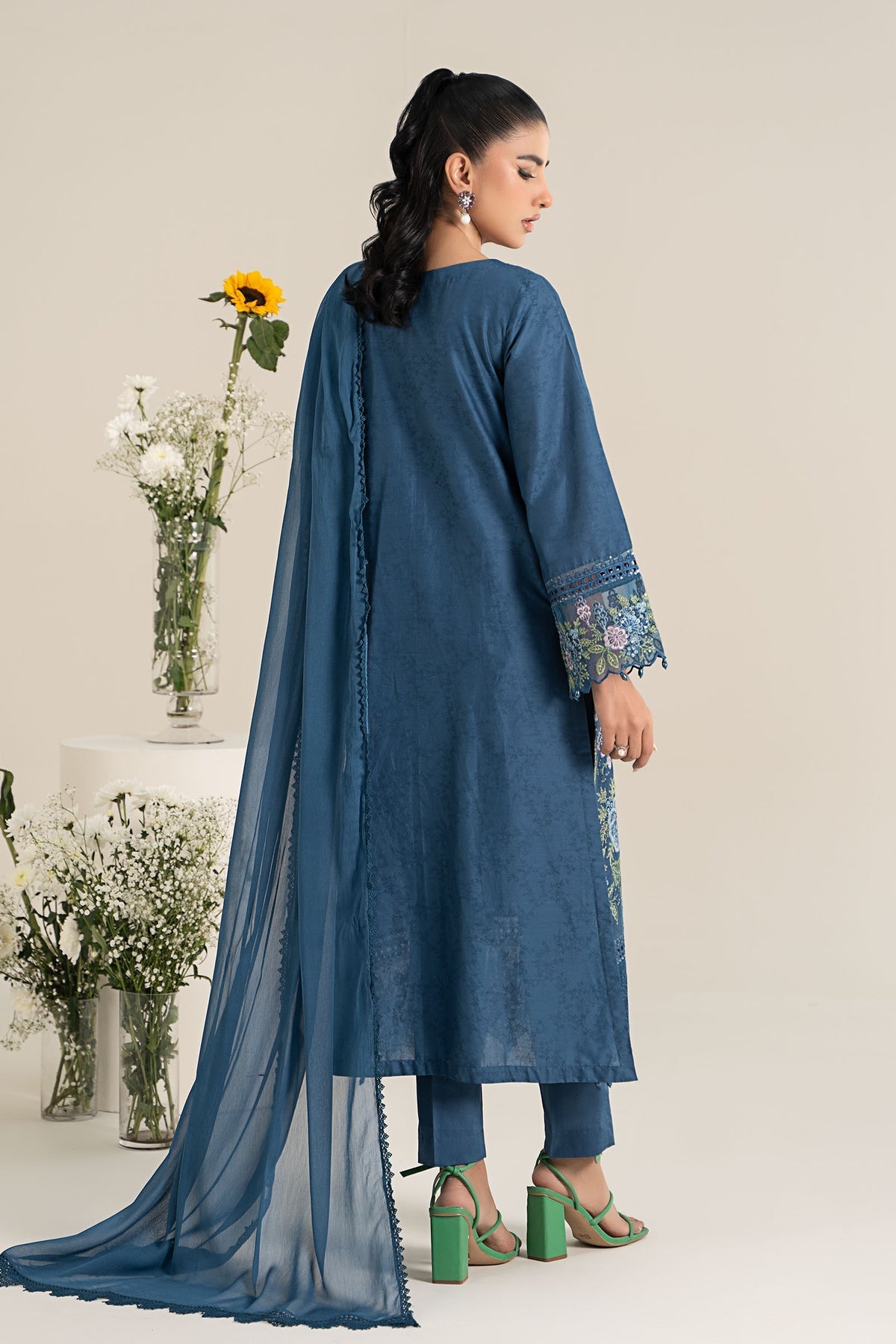 Maria B | Casual Pret 25 | DW-EF25-45 -  Maria B Ladies Clothes - Original Designer Dress - House of Maryam