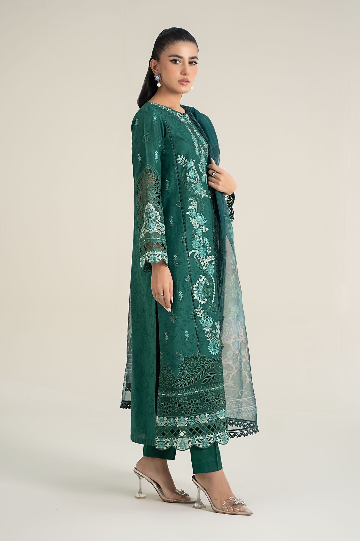 Maria B | Casual Pret 25 | DW-EF25-47 -  Maria B Ladies Clothes - Original Designer Dress - House of Maryam