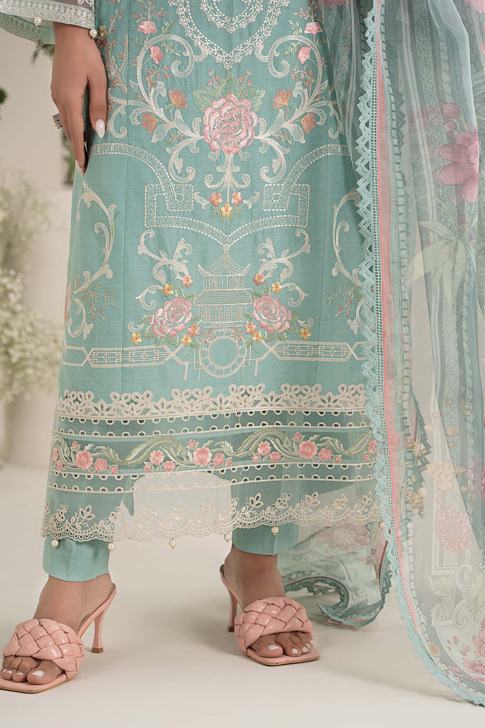Maira B | Ready to Wear | DW-EF25-49 -  Maria B Luxury Pret -  House of Maryam