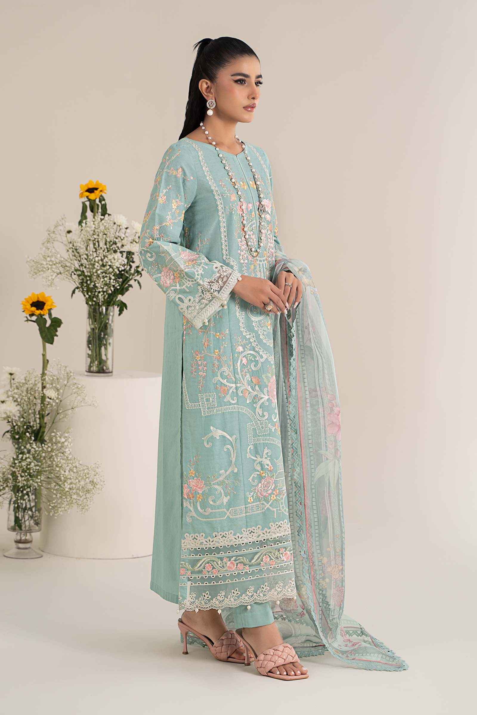 Maira B | Ready to Wear | DW-EF25-49 -  Maria B Luxury Pret -  House of Maryam