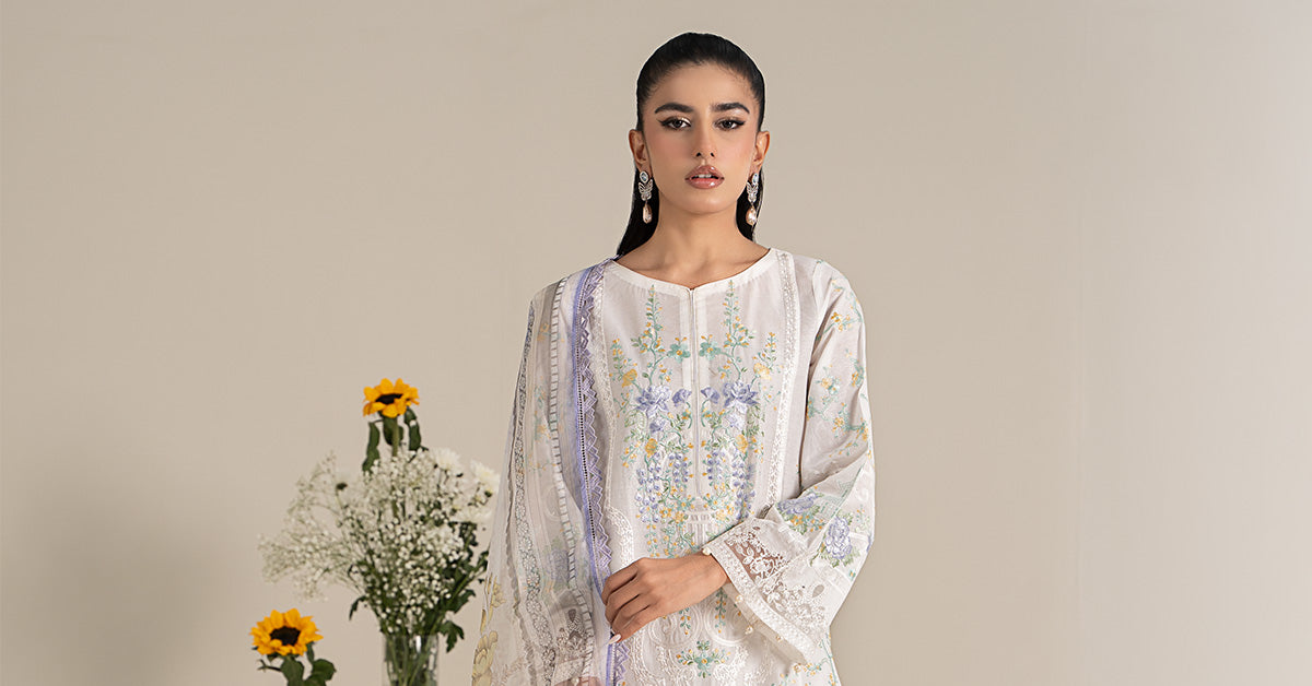 Maira B | Ready to Wear | DW-EF25-49 -  Maria B Luxury Pret -  House of Maryam