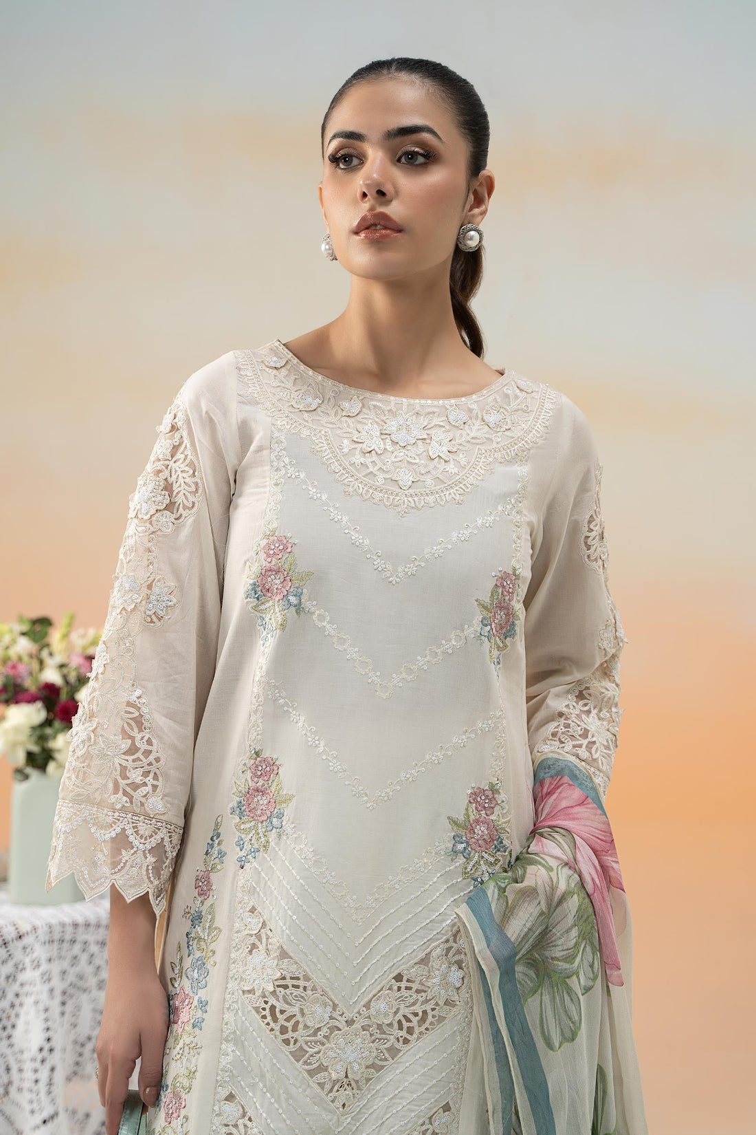 Maira B | Ready to Wear | DW-EF25-53 -  Maria B Luxury Pret -  House of Maryam