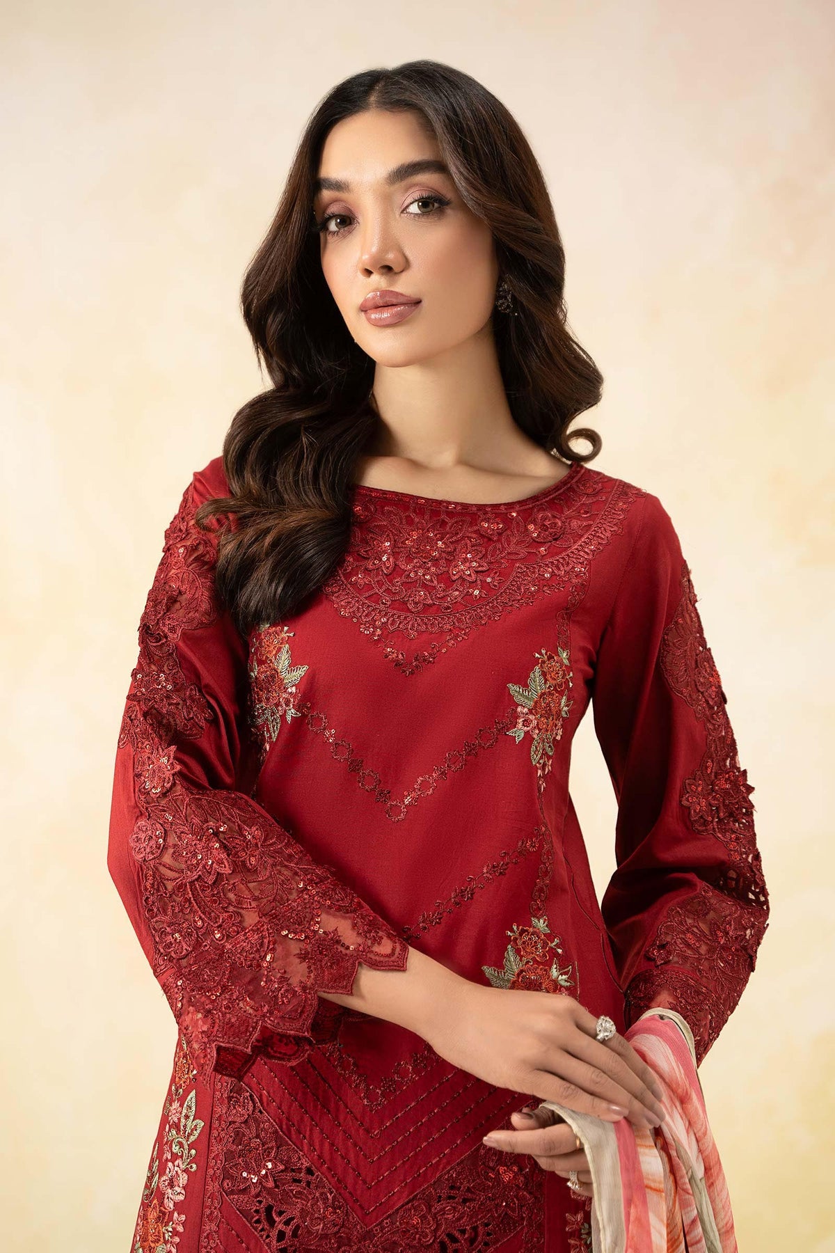 Maria B | Formal Wears | DW-EF25-53 -  Maria B Ladies Clothes - Original Designer Dress - House of Maryam