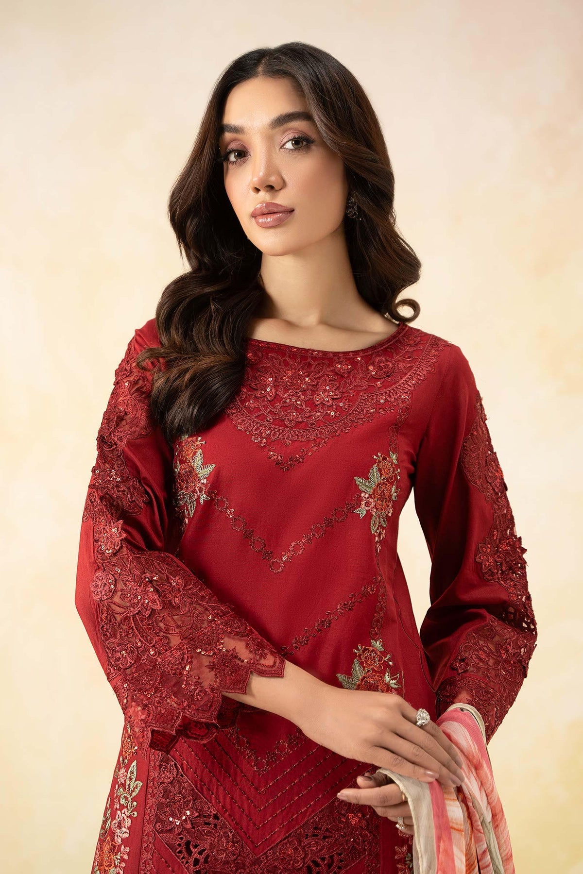 Maria B | Formal Wears | DW-EF25-53 -  Maria B Ladies Clothes - Original Designer Dress - House of Maryam