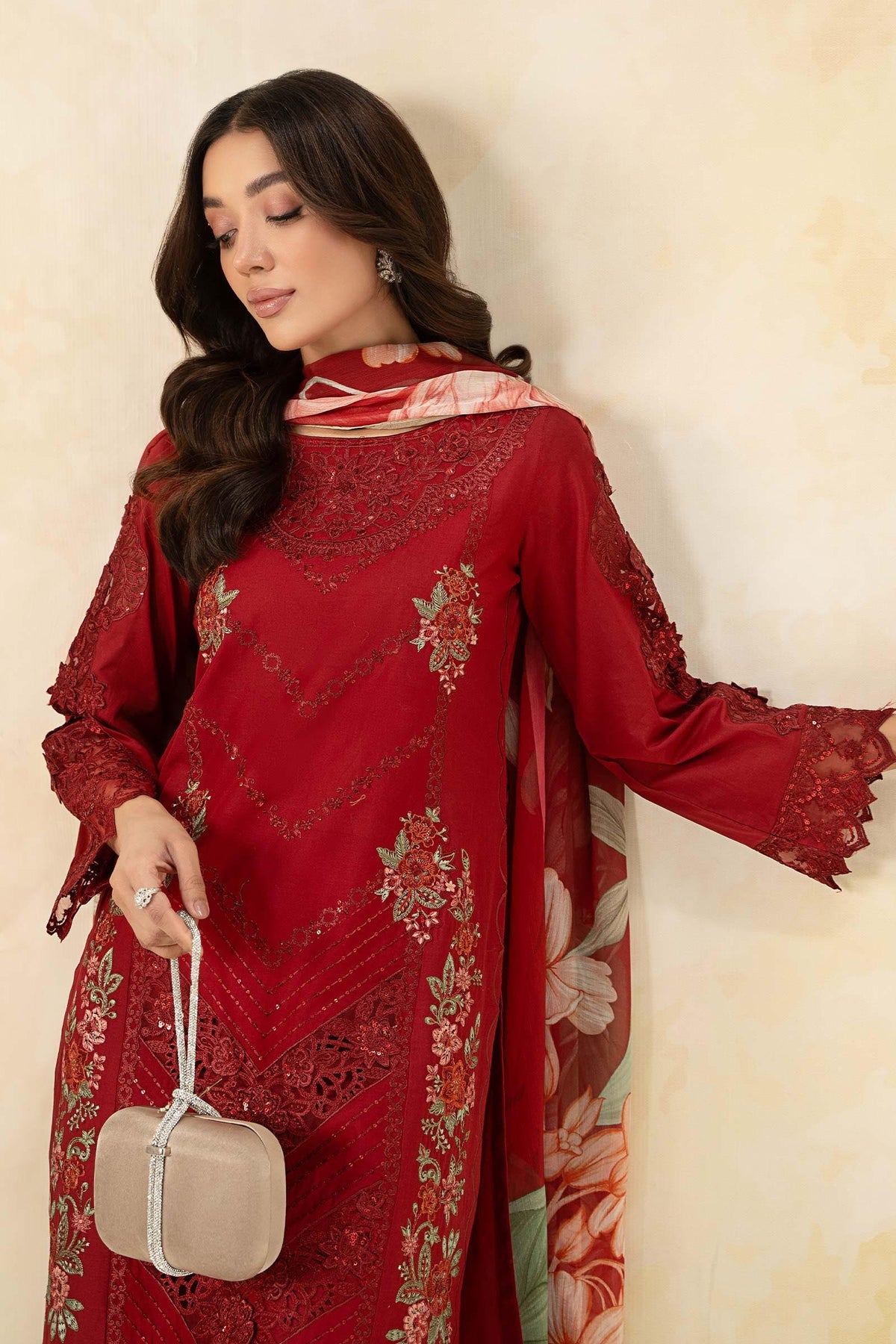 Maria B | Formal Wears | DW-EF25-53 -  Maria B Ladies Clothes - Original Designer Dress - House of Maryam