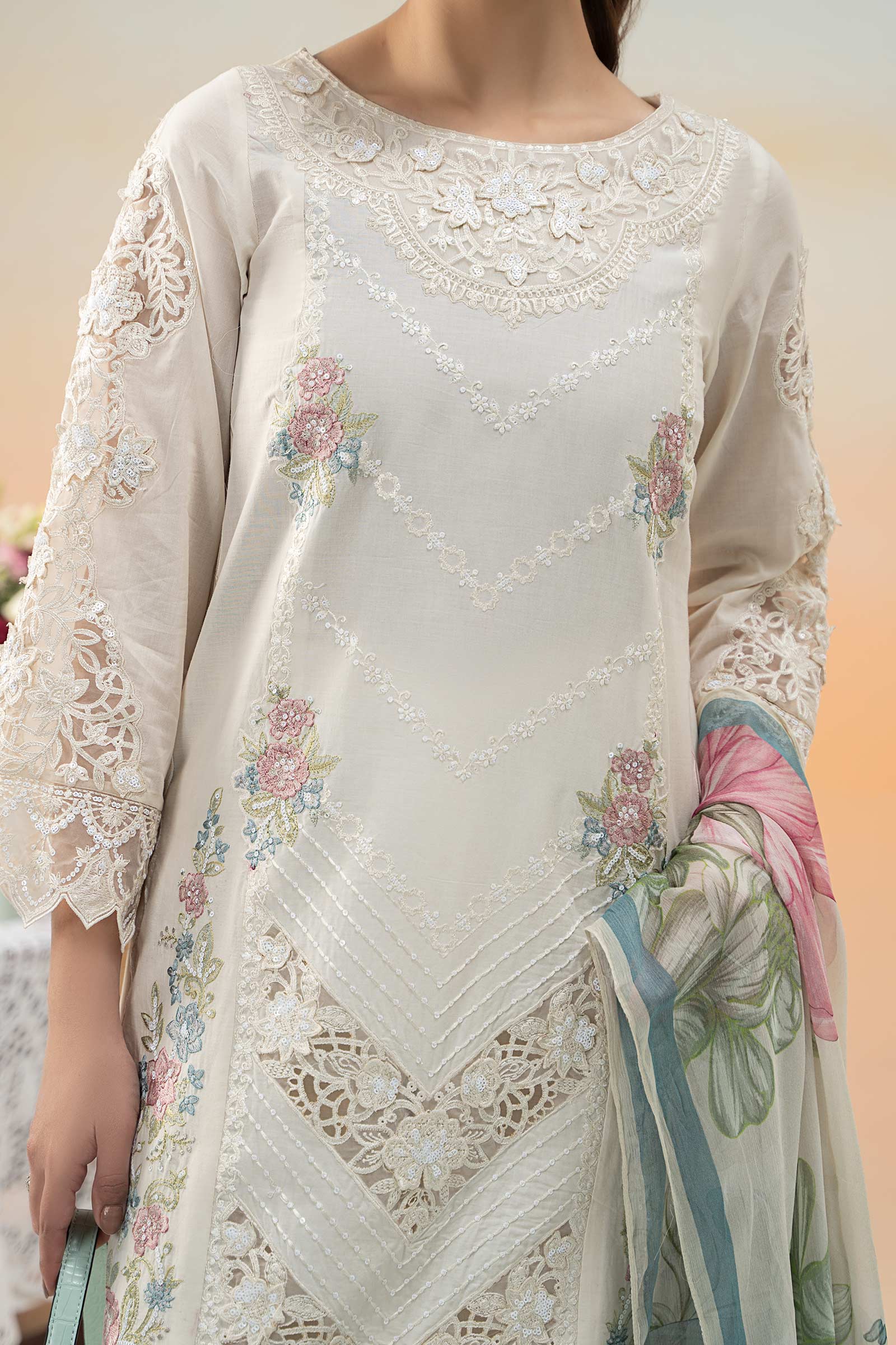 Maira B | Ready to Wear | DW-EF25-53 -  Maria B Luxury Pret -  House of Maryam