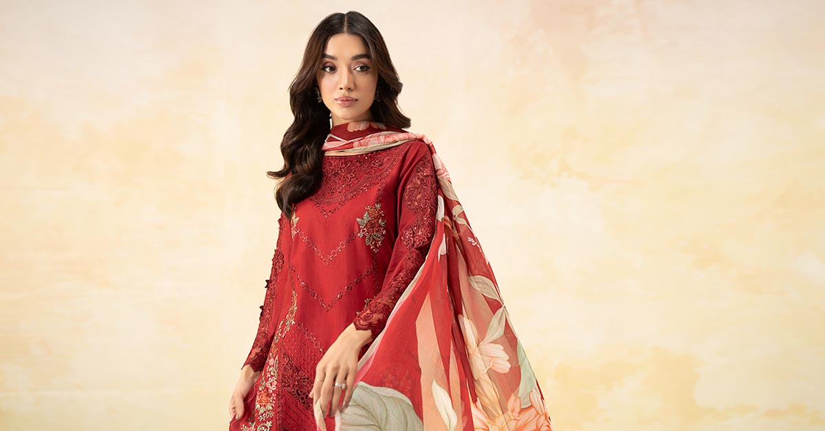 Maira B | Ready to Wear | DW-EF25-53 -  Maria B Luxury Pret -  House of Maryam
