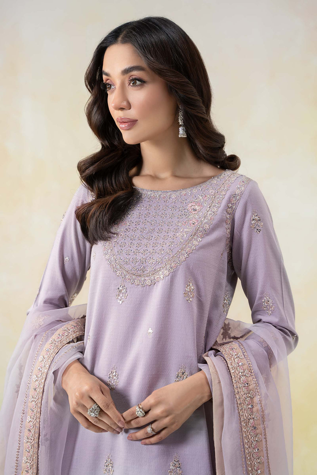 Maira B | Ready to Wear | DW-EF25-58 -  Maria B Luxury Pret -  House of Maryam