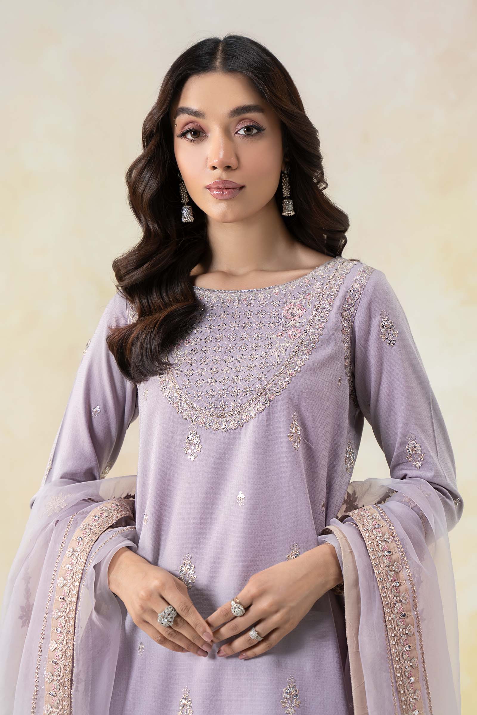 Maira B | Ready to Wear | DW-EF25-58 -  Maria B Luxury Pret -  House of Maryam