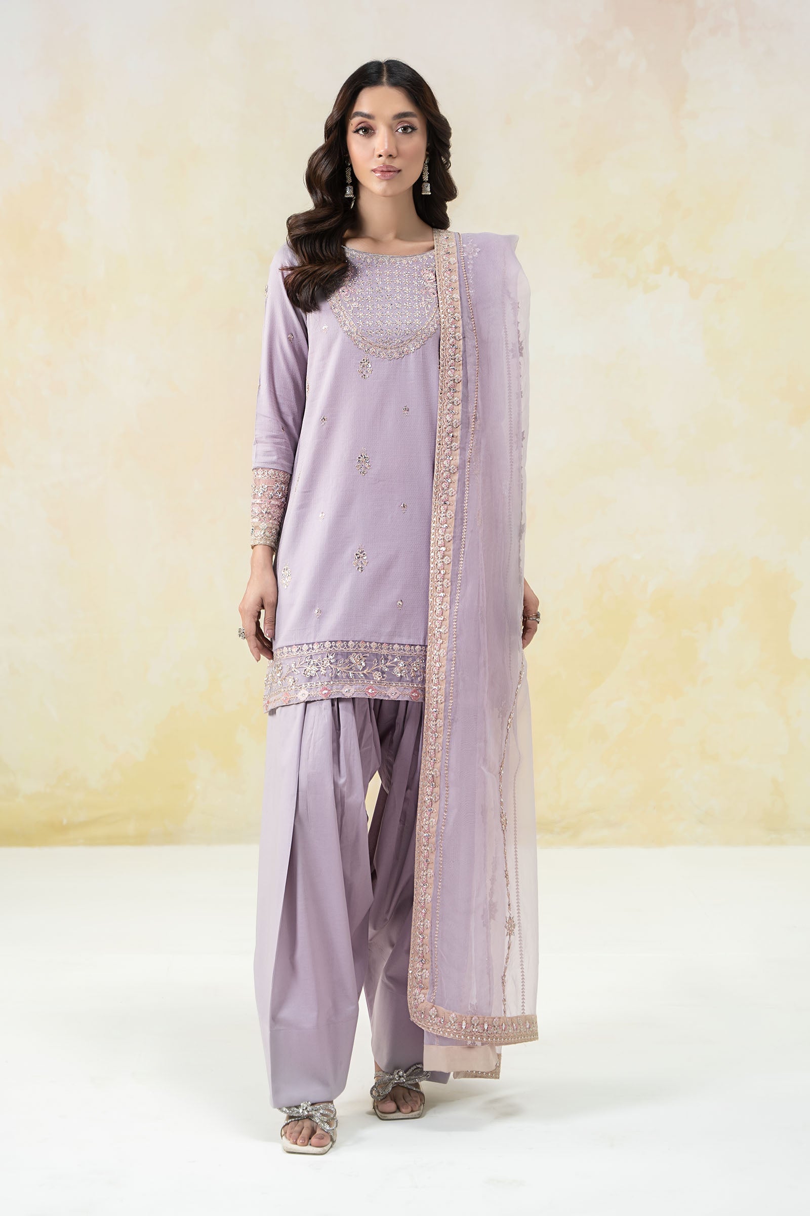 Maira B | Ready to Wear | DW-EF25-58 -  Maria B Luxury Pret -  House of Maryam
