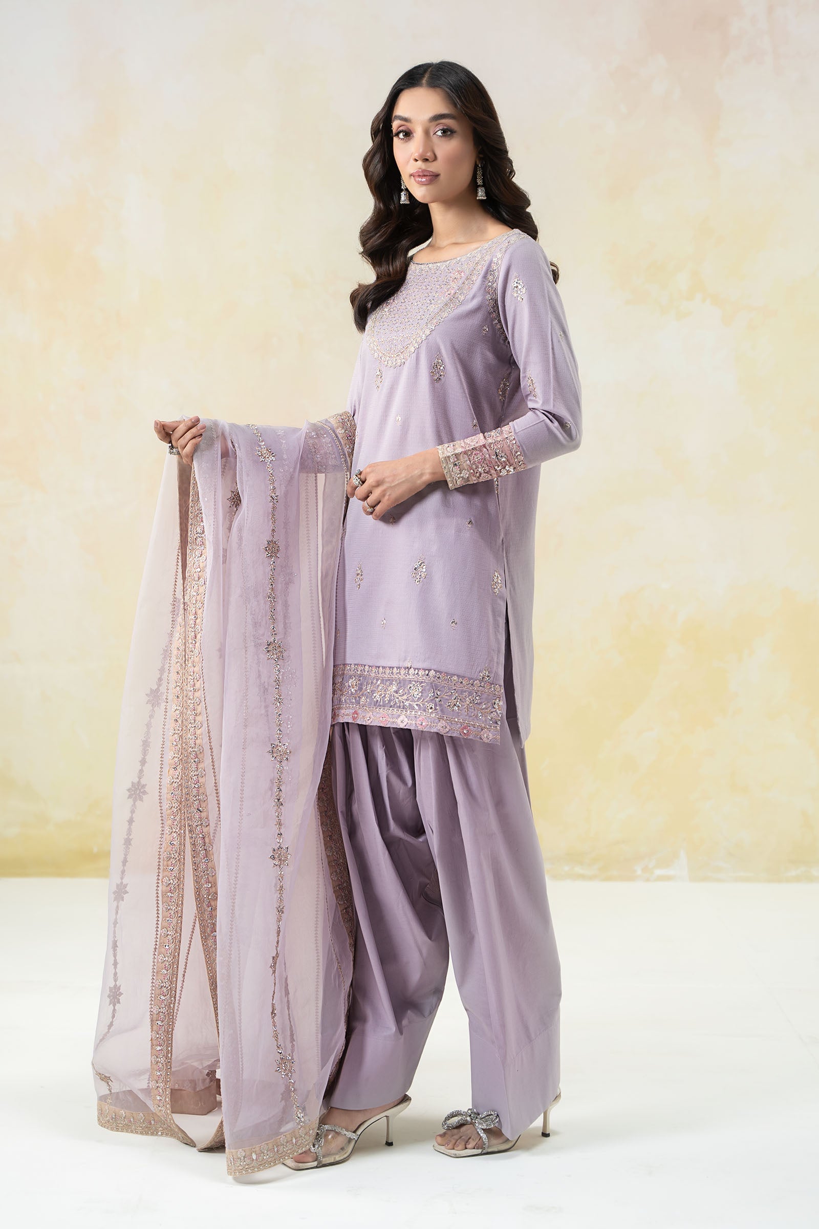 Maira B | Ready to Wear | DW-EF25-58 -  Maria B Luxury Pret -  House of Maryam
