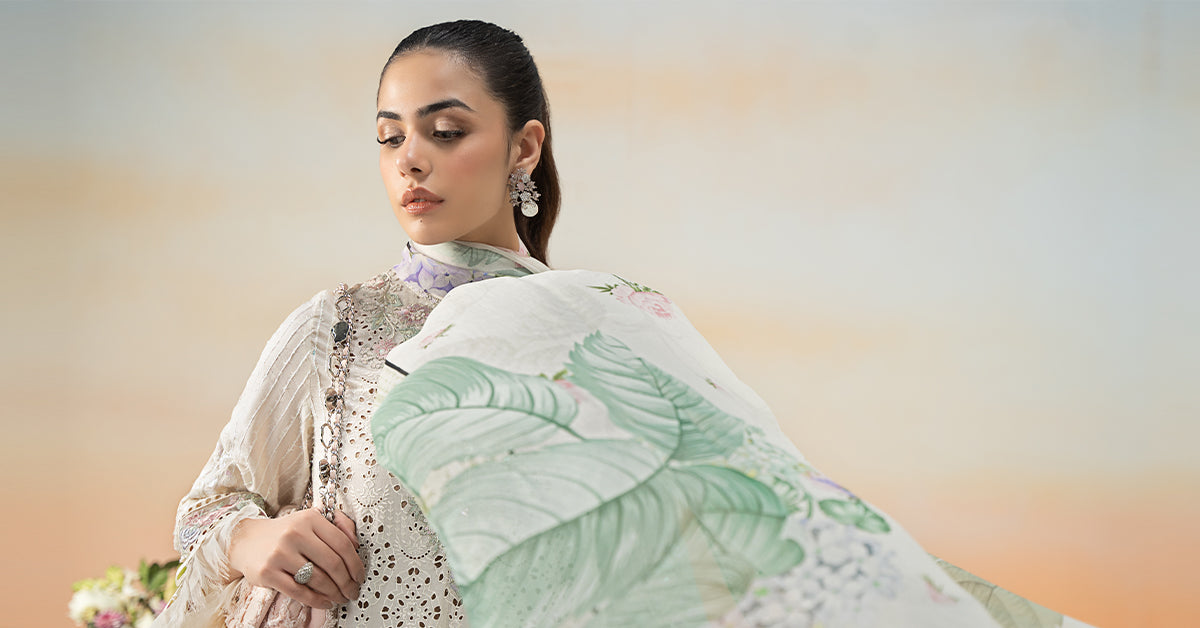Maira B | Ready to Wear | DW-EF25-66 -  Maria B Luxury Pret -  House of Maryam