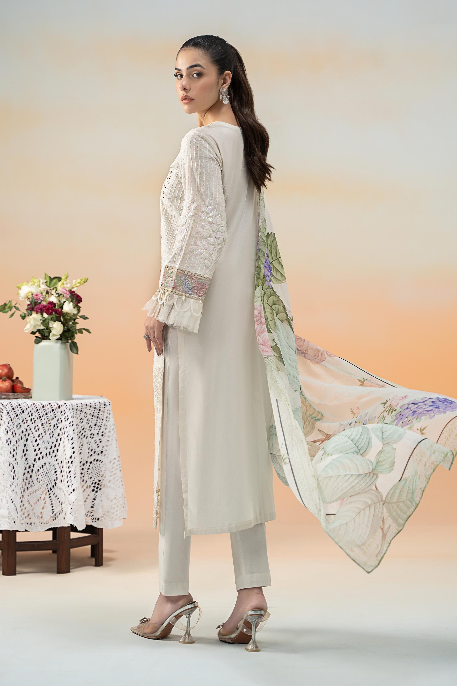 Maira B | Ready to Wear | DW-EF25-66 -  Maria B Luxury Pret -  House of Maryam
